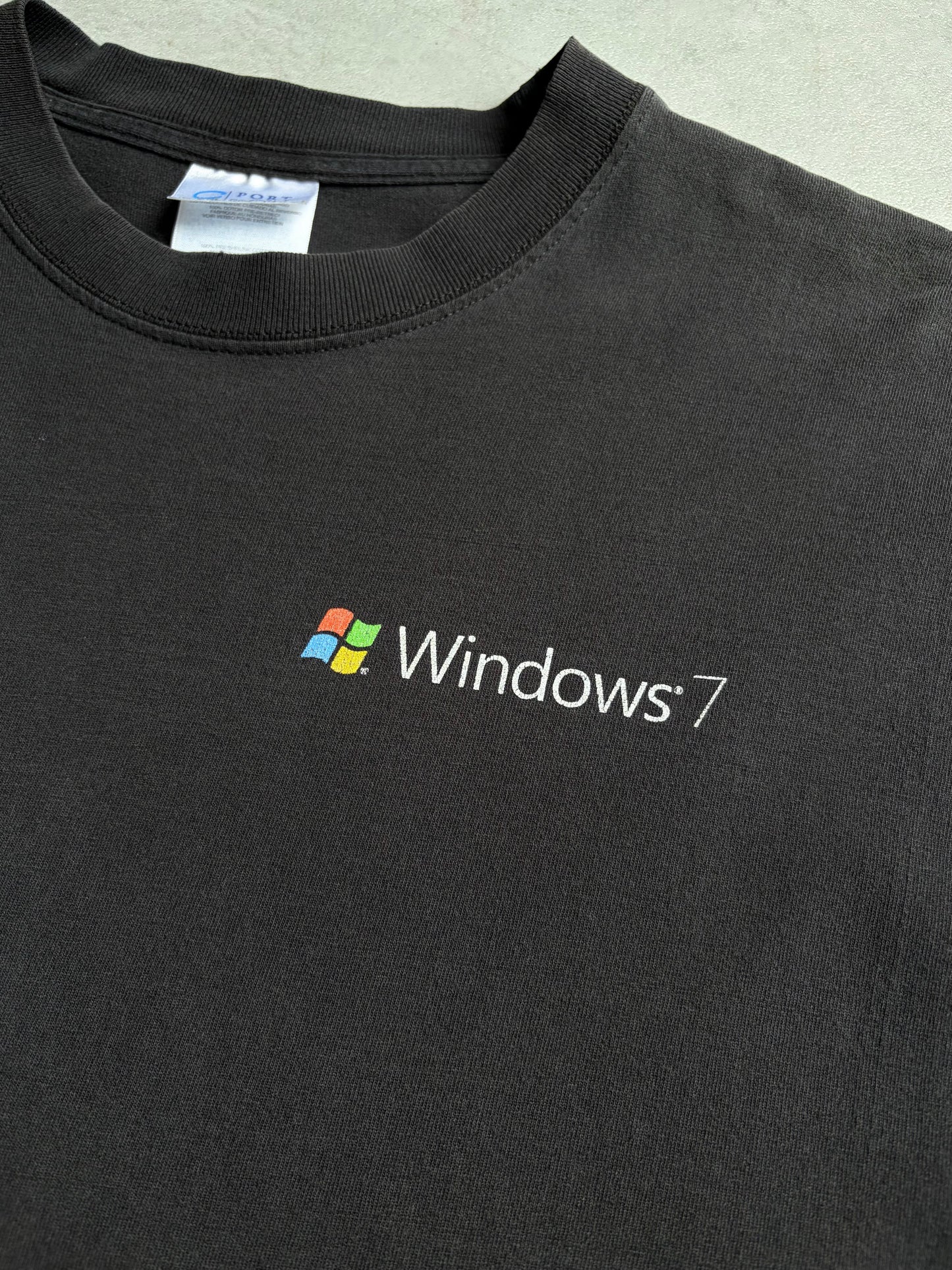 00's Windows 7 print t-shirt