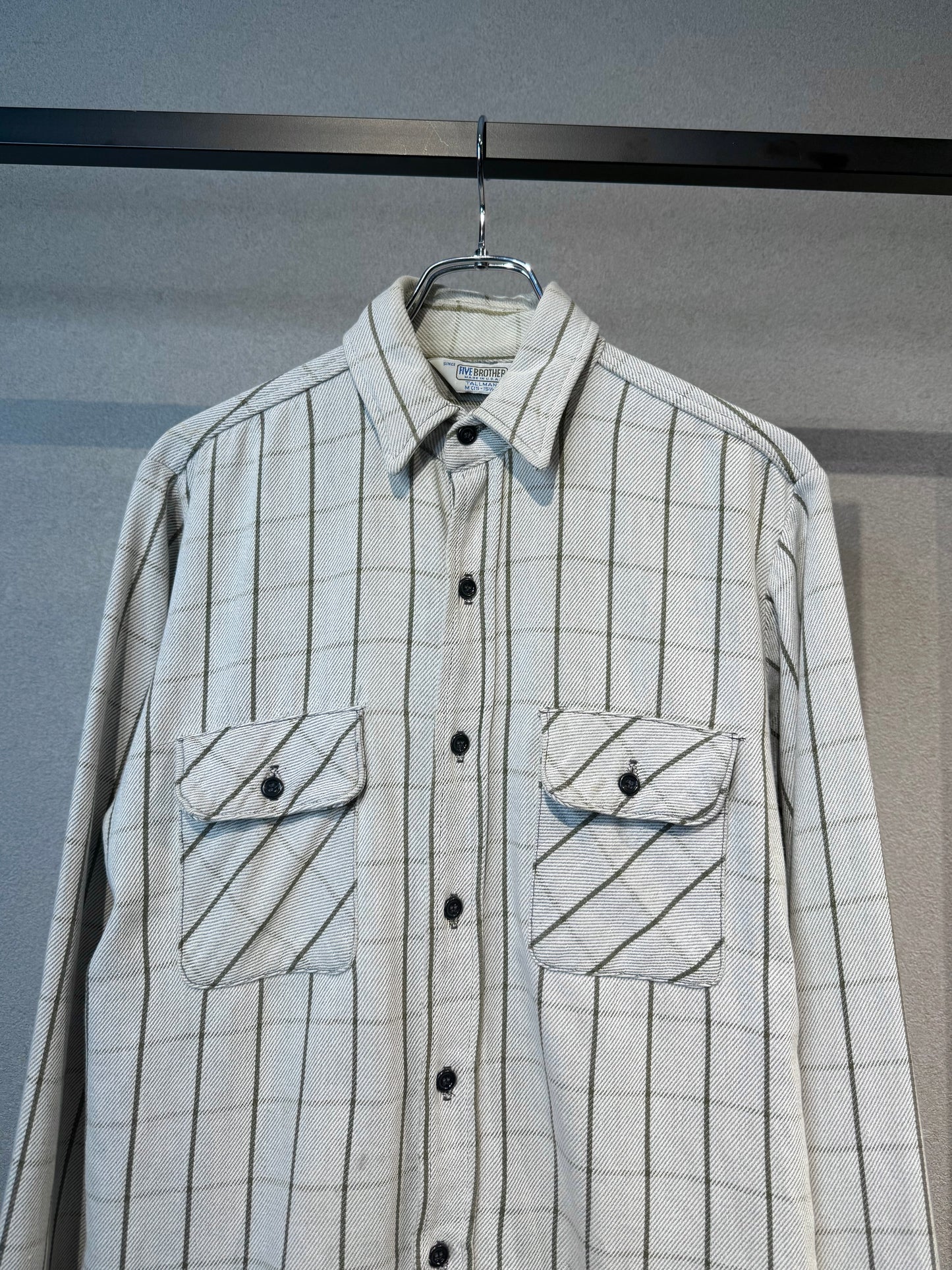 70's〜 FIVE BROTHER flannel shirt "Made in USA"