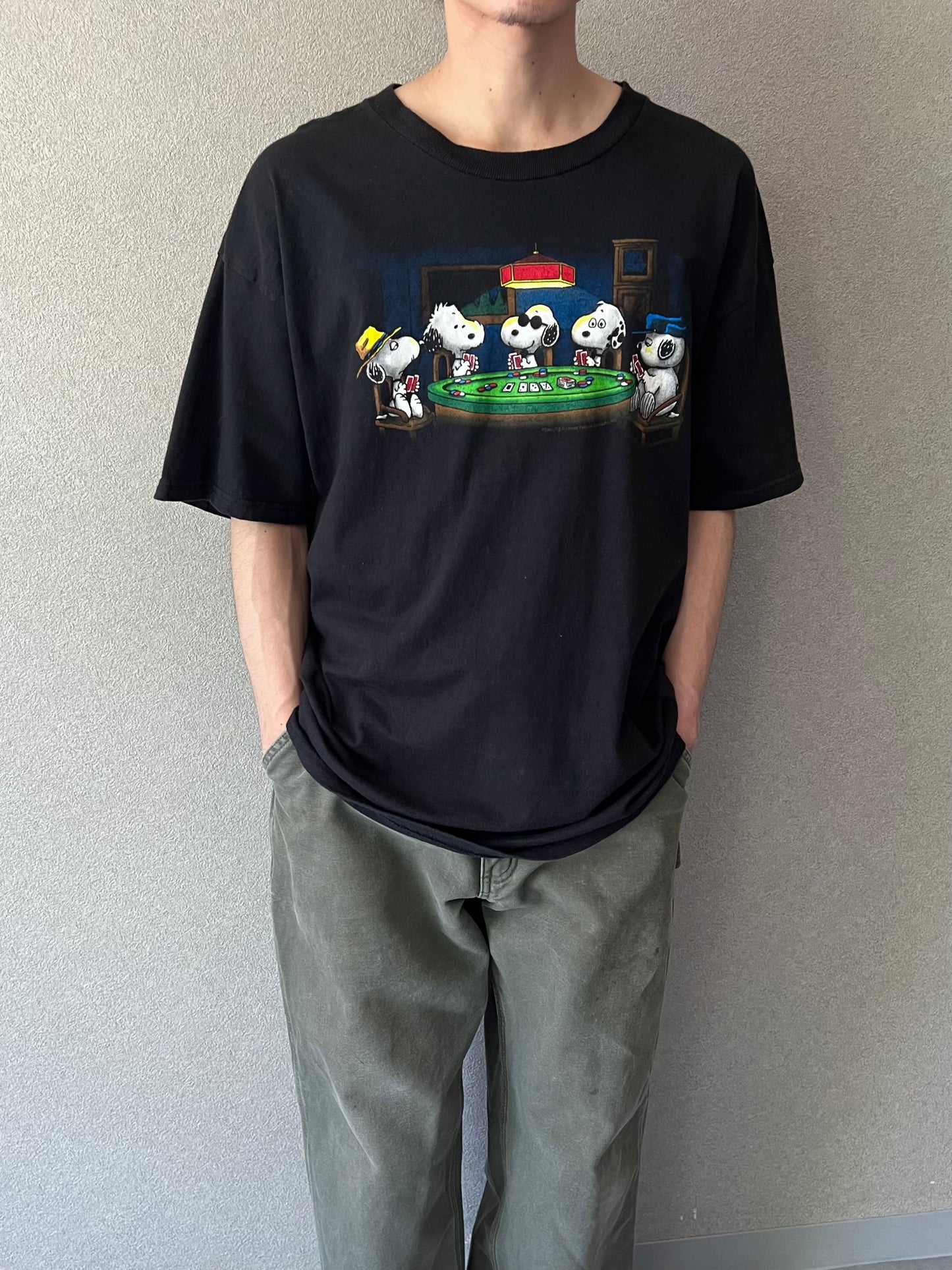 00's PEANUTS print t-shirt