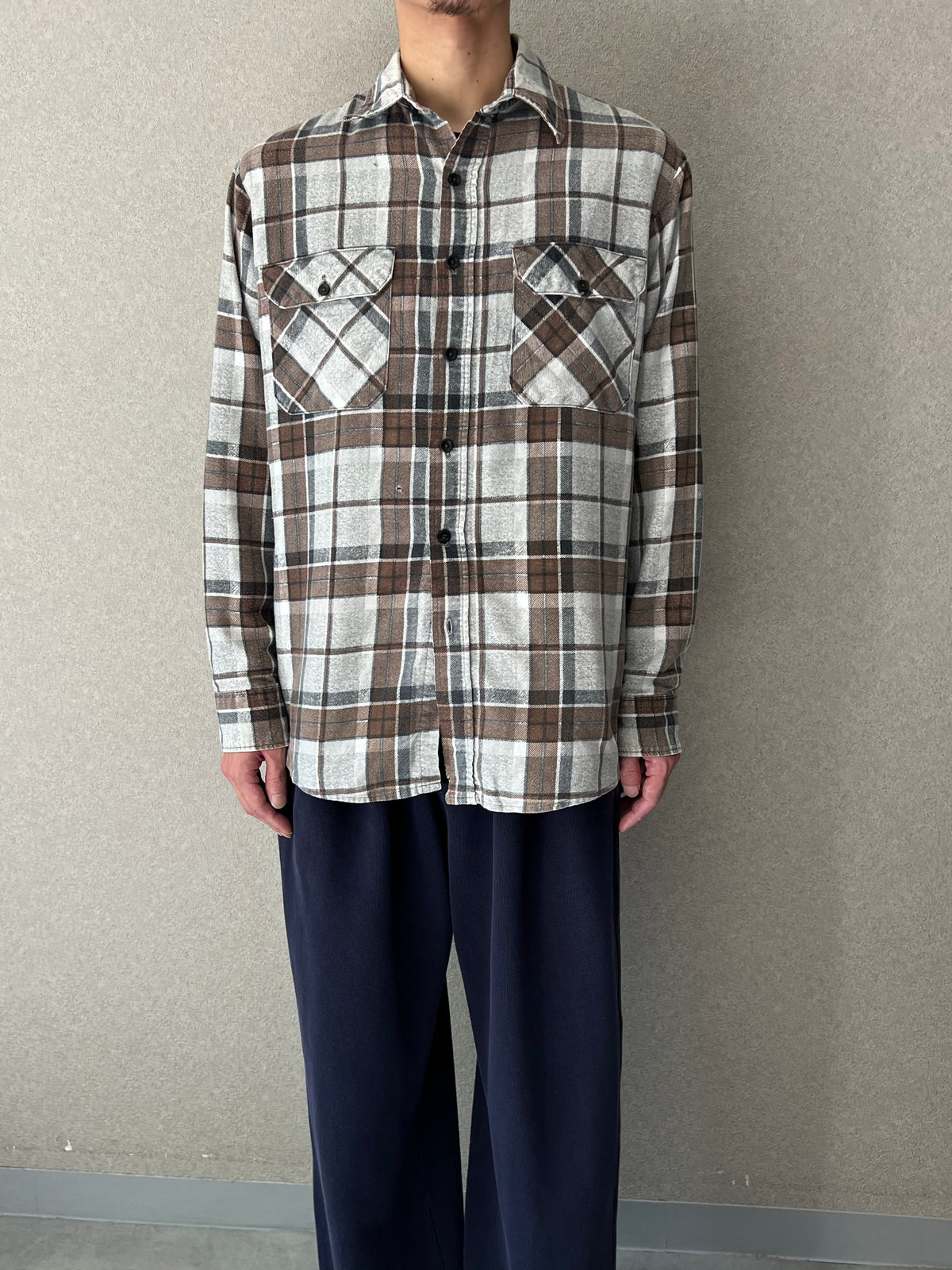 80's Fieldmaster print flannel shirt "Made in USA"
