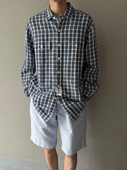00's Polo Ralph Lauren cotton×linen shirt "DEAD STOCK"