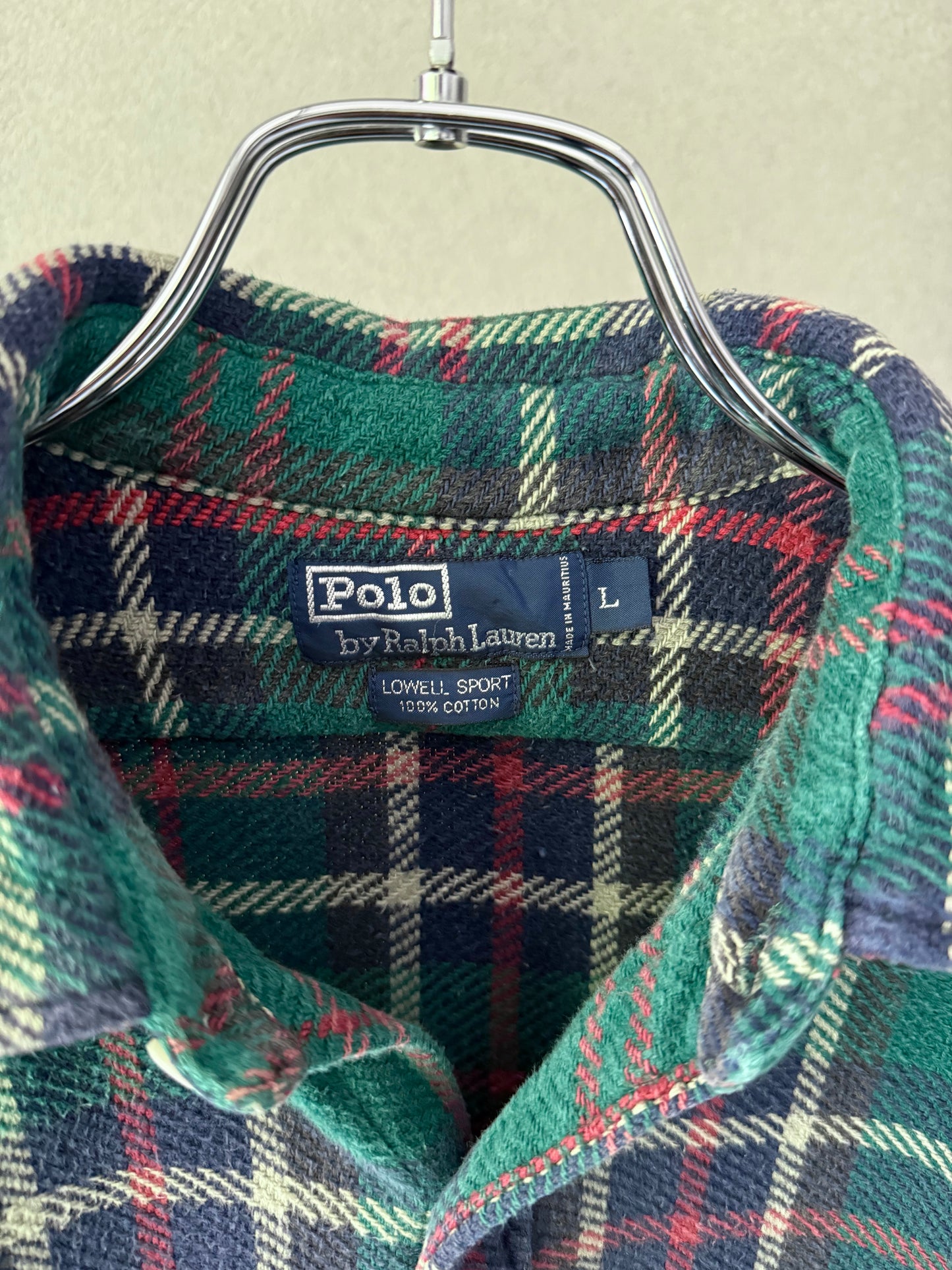 90's Polo Ralph Lauren flannel shirt "LOWELL SPORT"