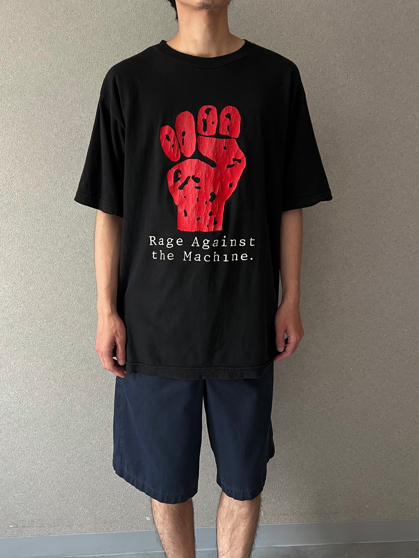 90's〜 RAGE AGAINST THE MACHINE music t-shirt