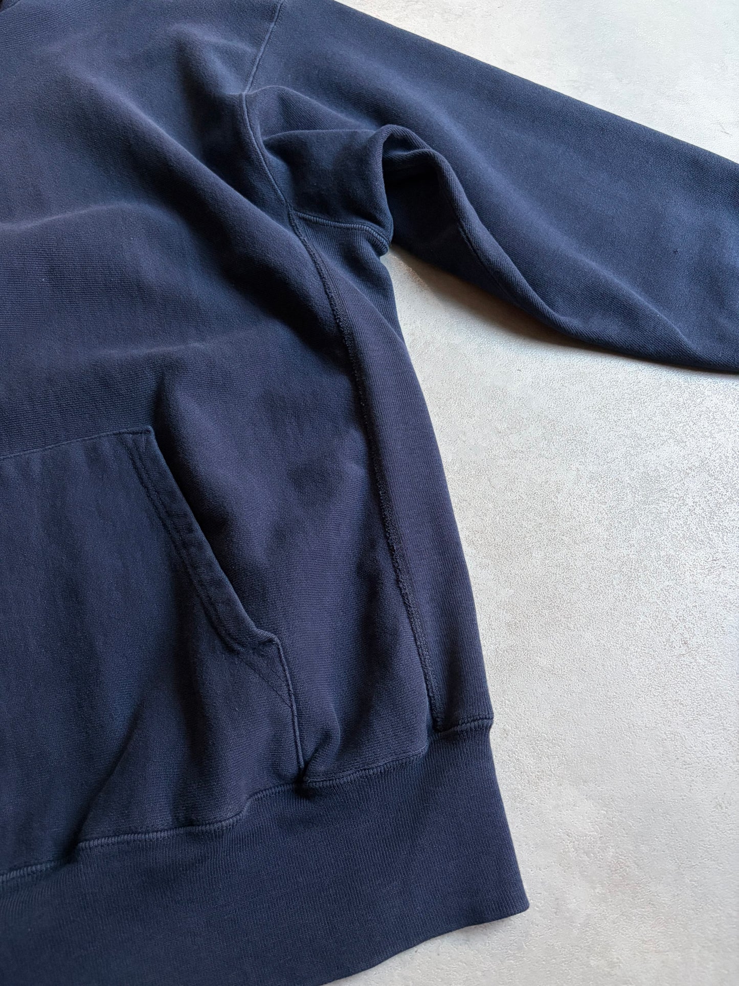 80's Champion × LANDS END REVERSE WEAVE hoodie "Made in USA"