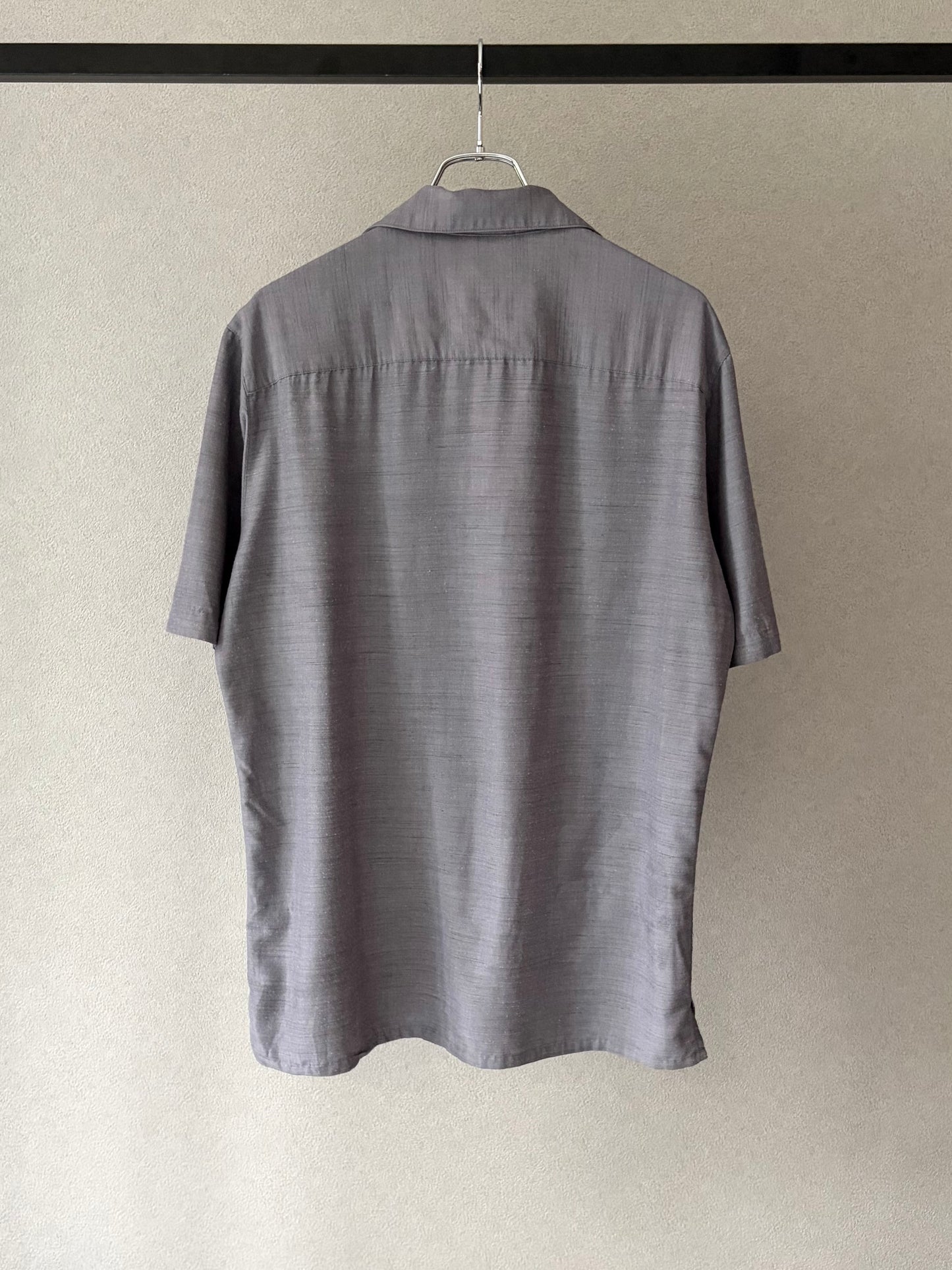 00's Batik Bay rayon open collar shirt