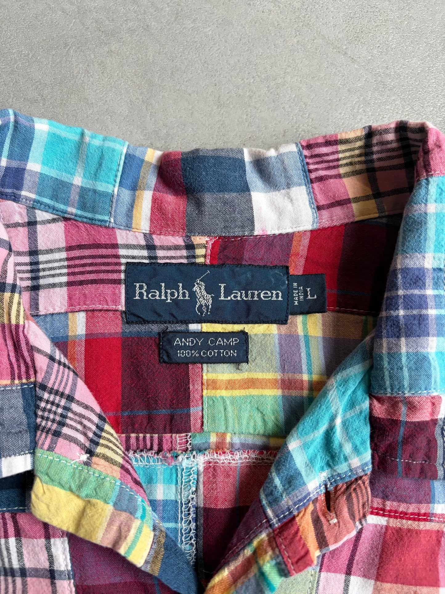 90's Polo Ralph Lauren open collar shirt "ANDY CAMP"