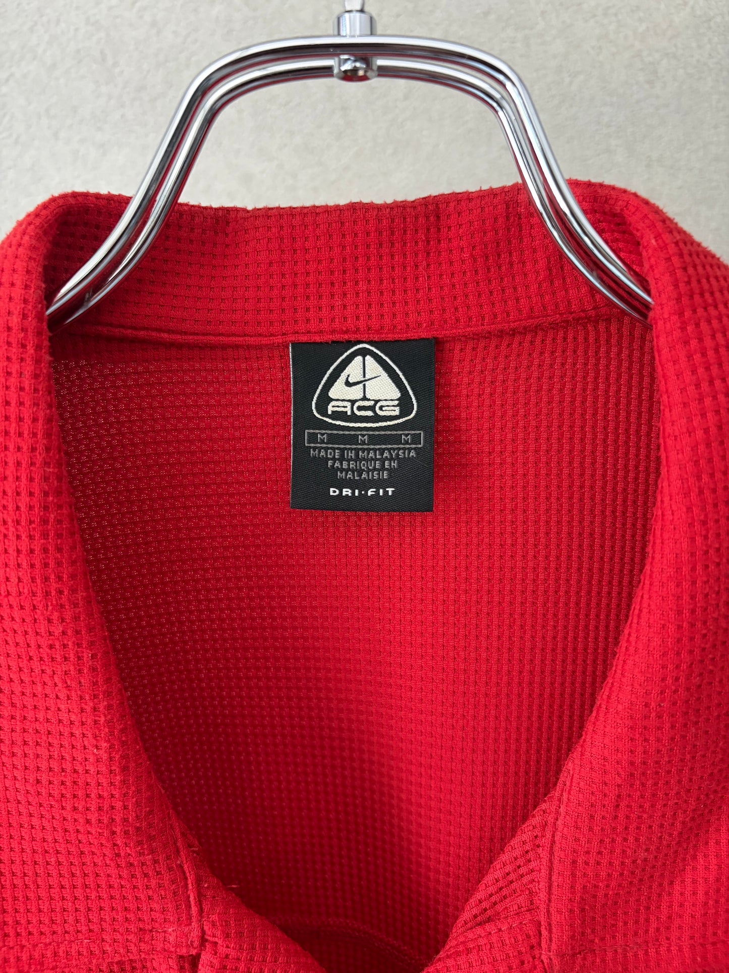 00's NIKE ACG open collar shirt