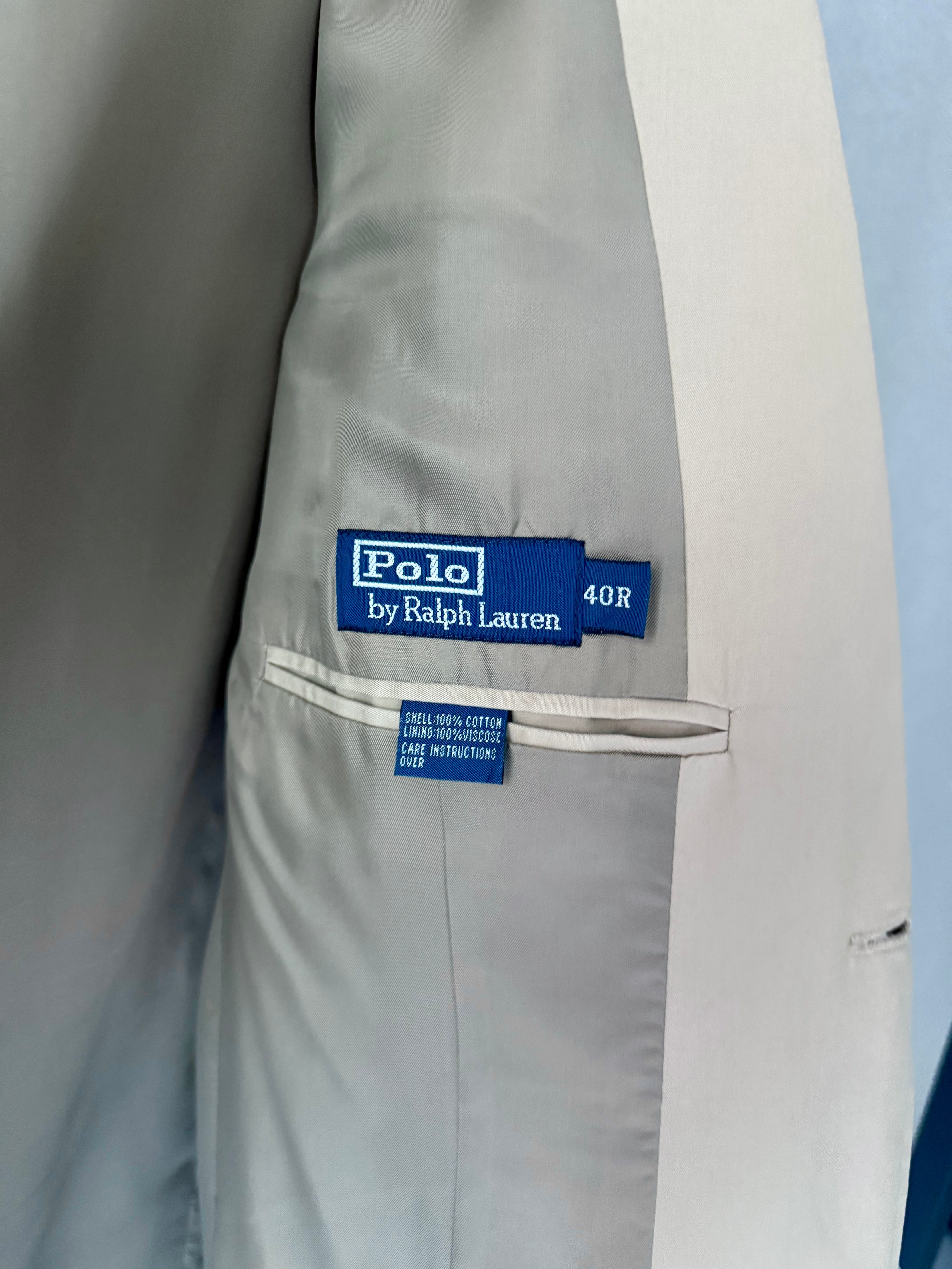 90's Polo Ralph Lauren cotton tailored jacket 