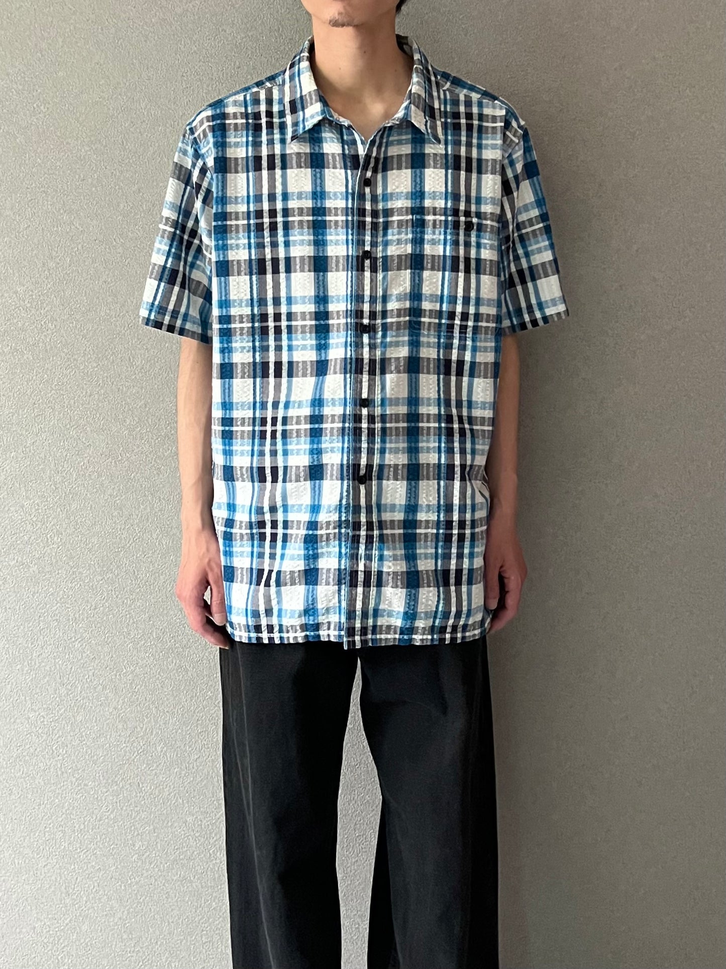 00's patagonia seersucker shirt