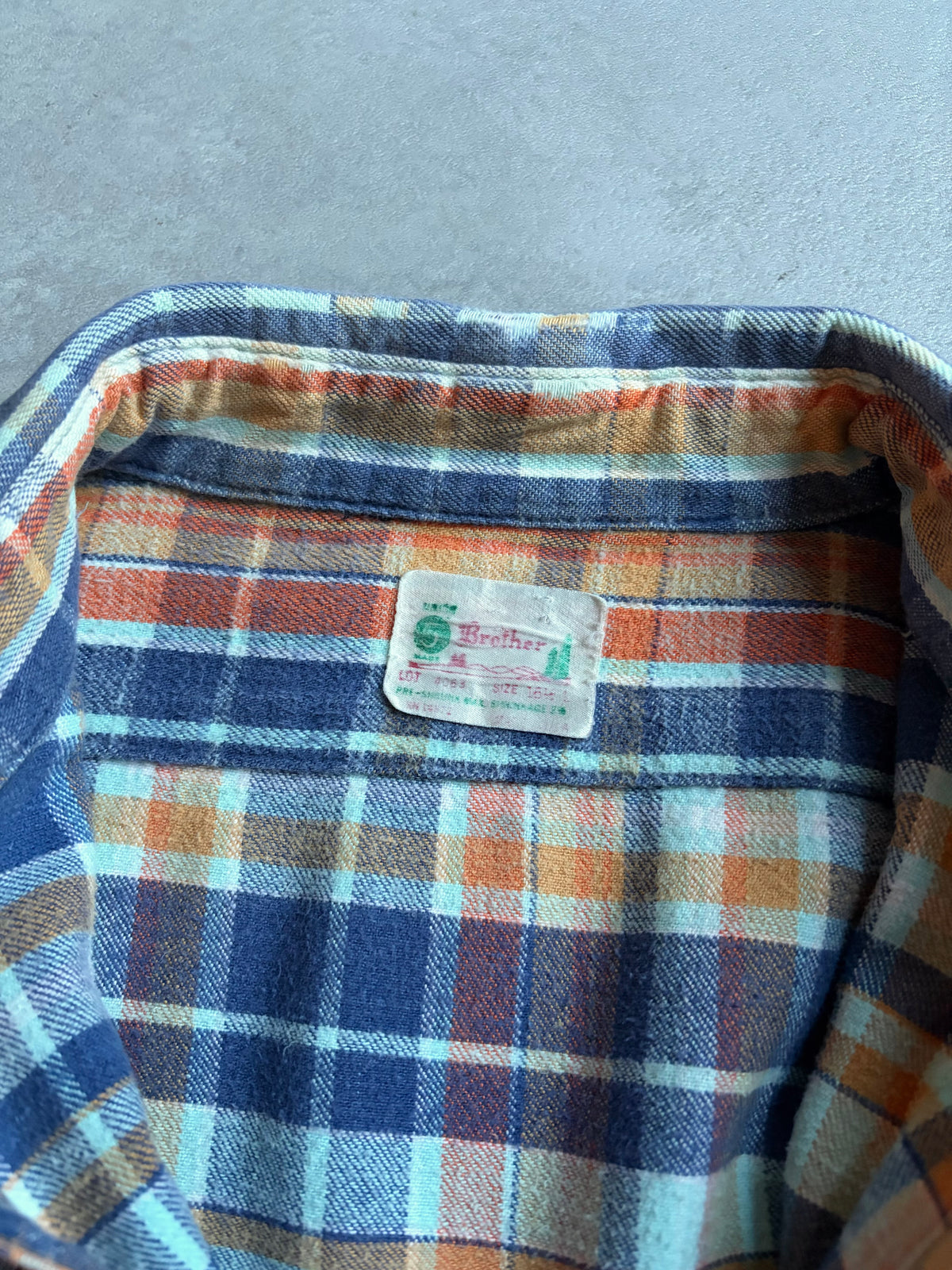 60's FIVE BROTHER flannel shirt