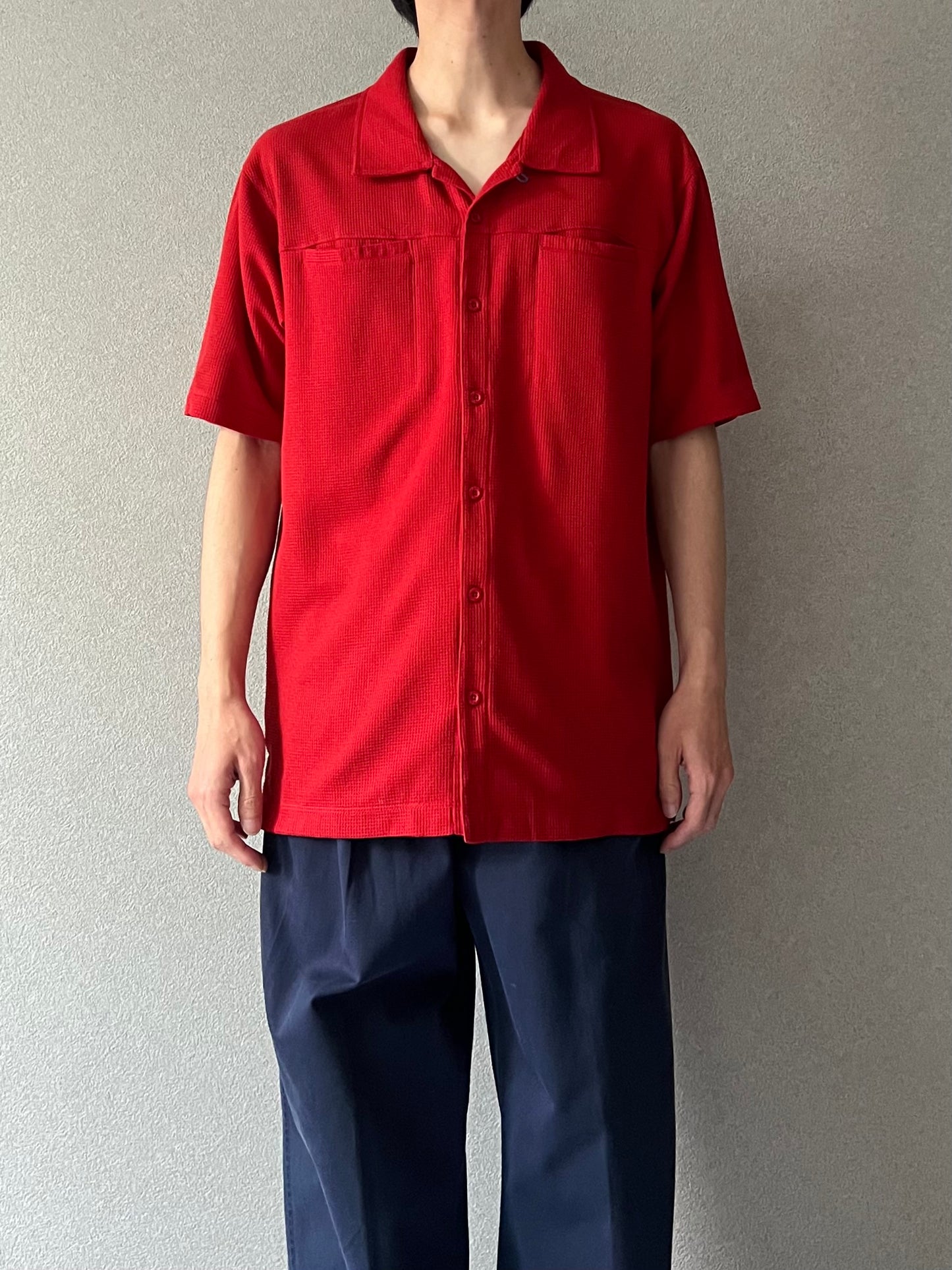 00's NIKE ACG open collar shirt