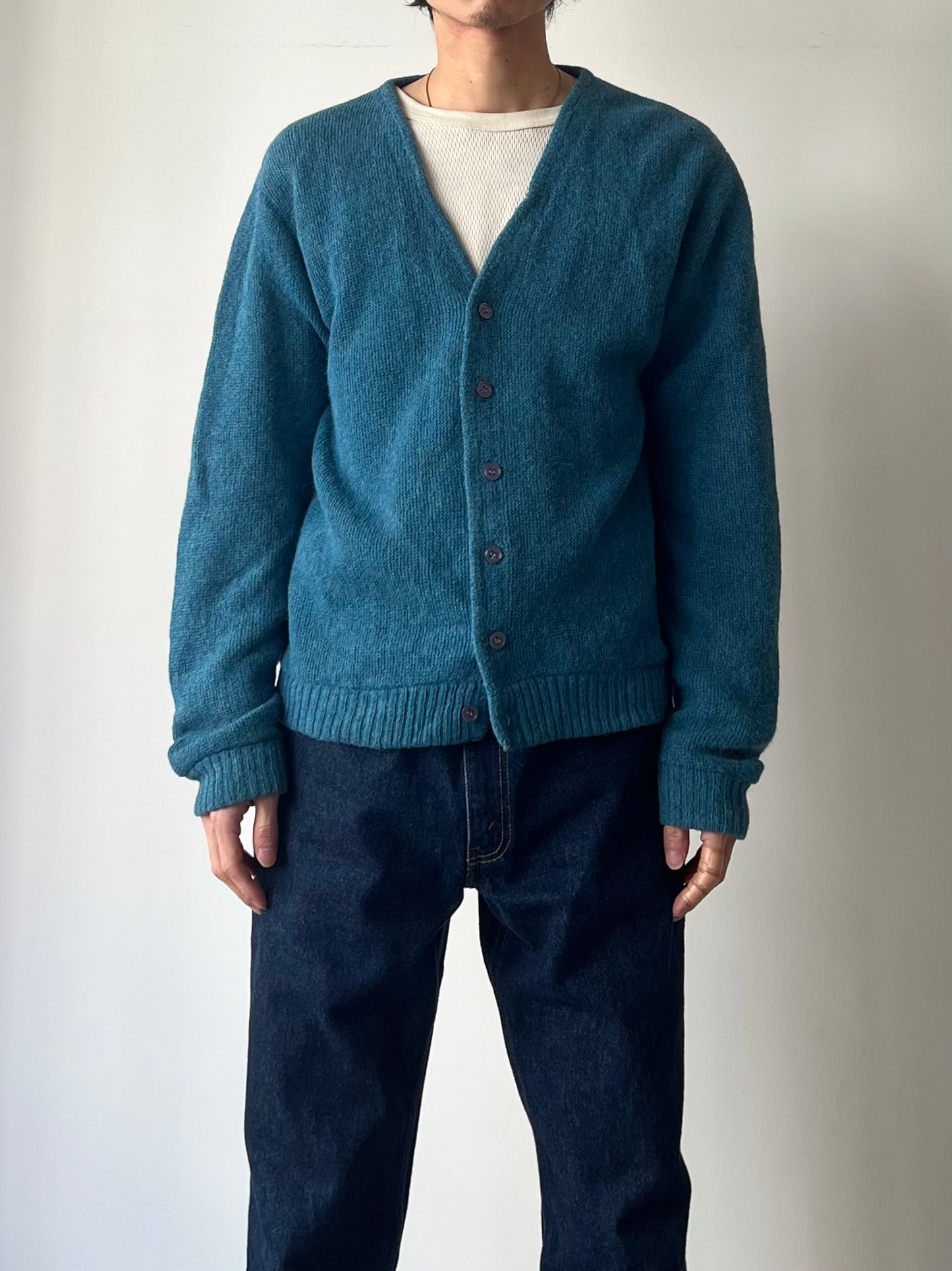 60's BRENT alpaca knit cardigan