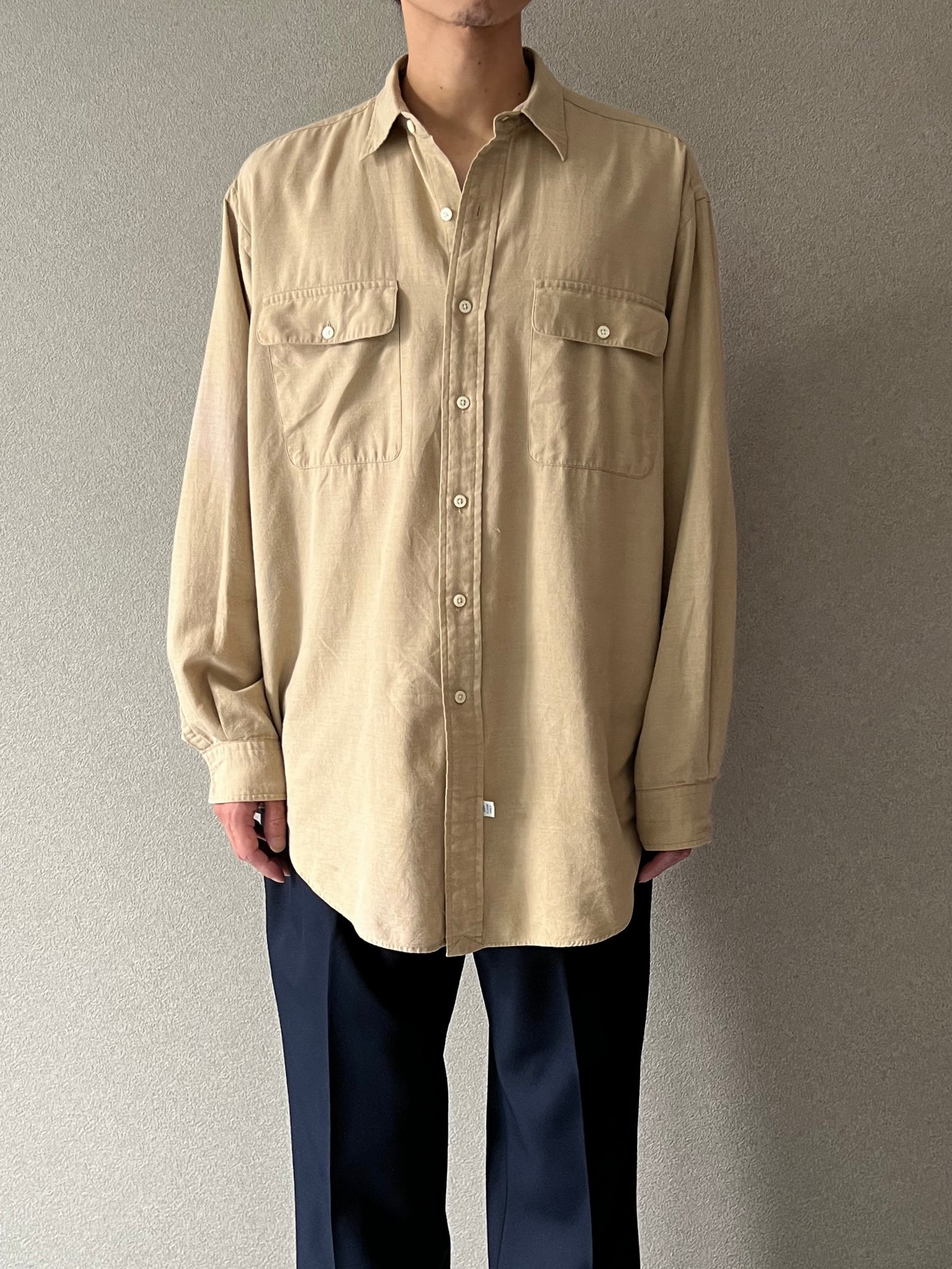 80's〜 Polo Ralph Lauren wool × cotton shirt