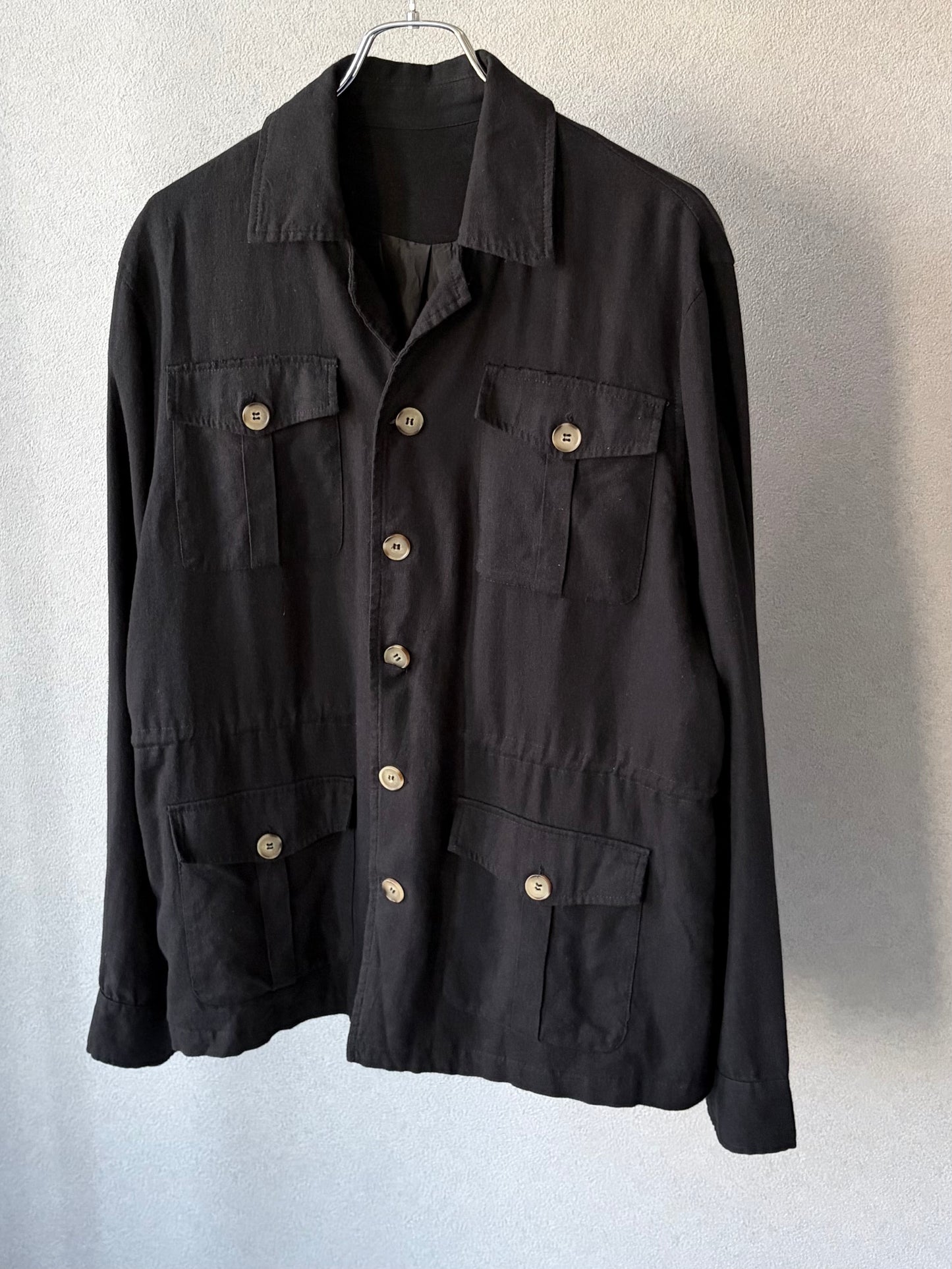 80's〜 UNKNOWN linen safari style jacket