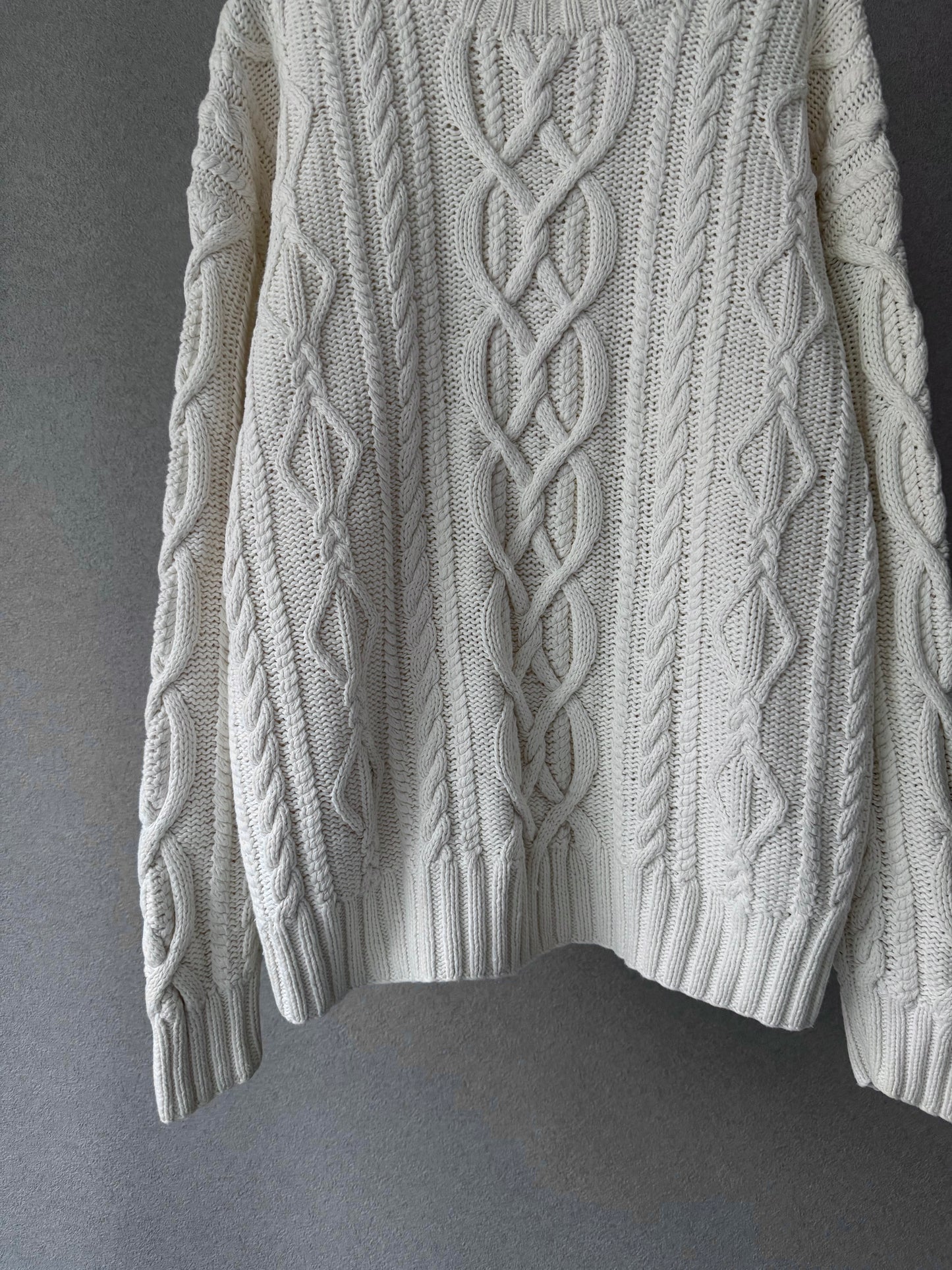 90's ST.JOHN'S BAY ramie×cotton knit sweater