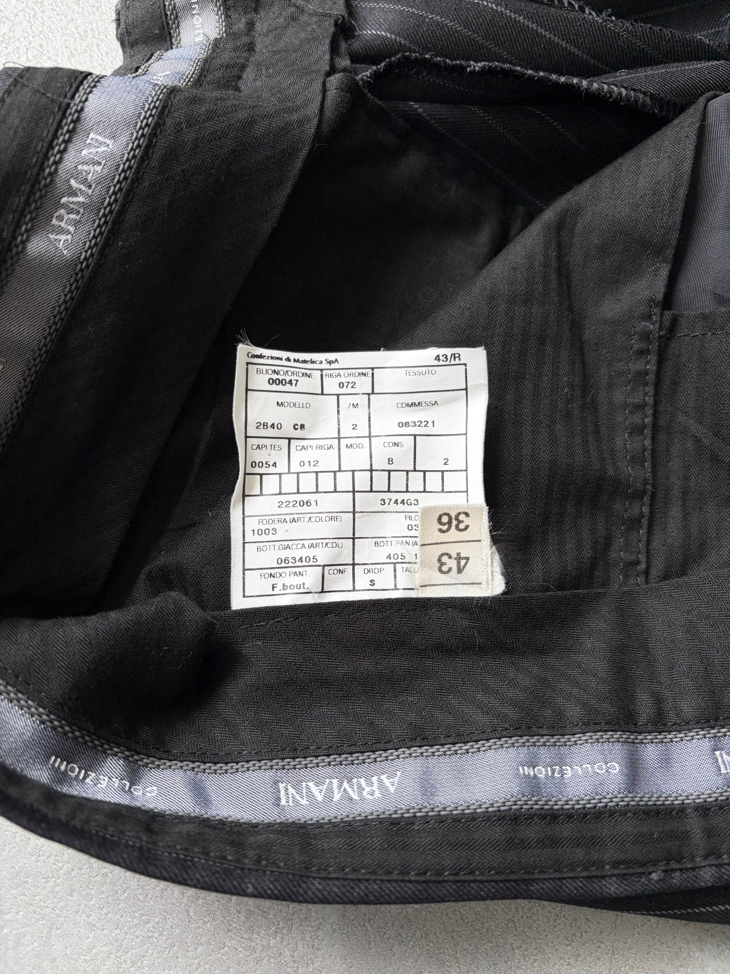 90's ARMANI COLLEZIONI wool slacks "Made in ITALY"