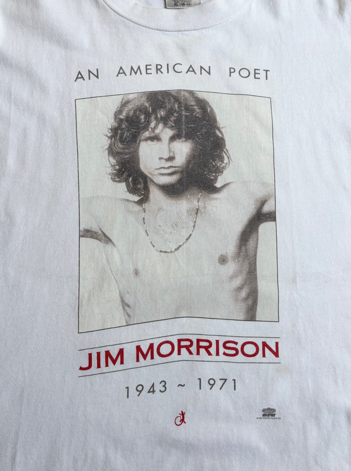 90's JIM MORRISON music t-shirt "Made in USA"