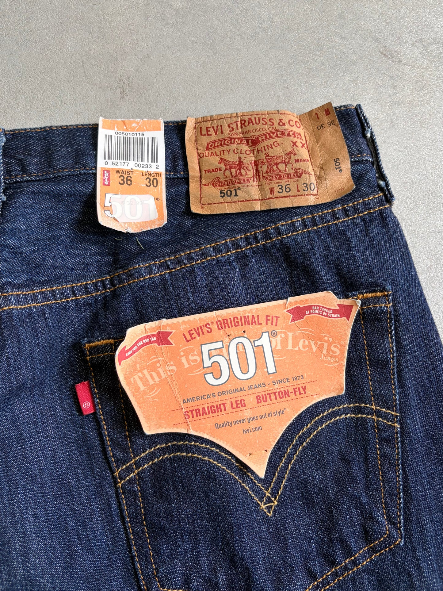 00's Levi's 501 denim pants "DEAD STOCK"