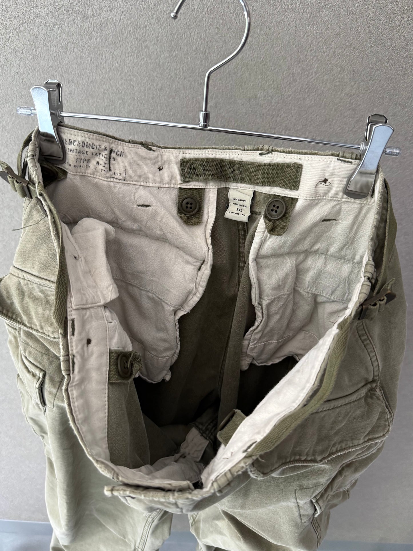 00's ABERCROMBIE & FITCH M-51 style cargo pants