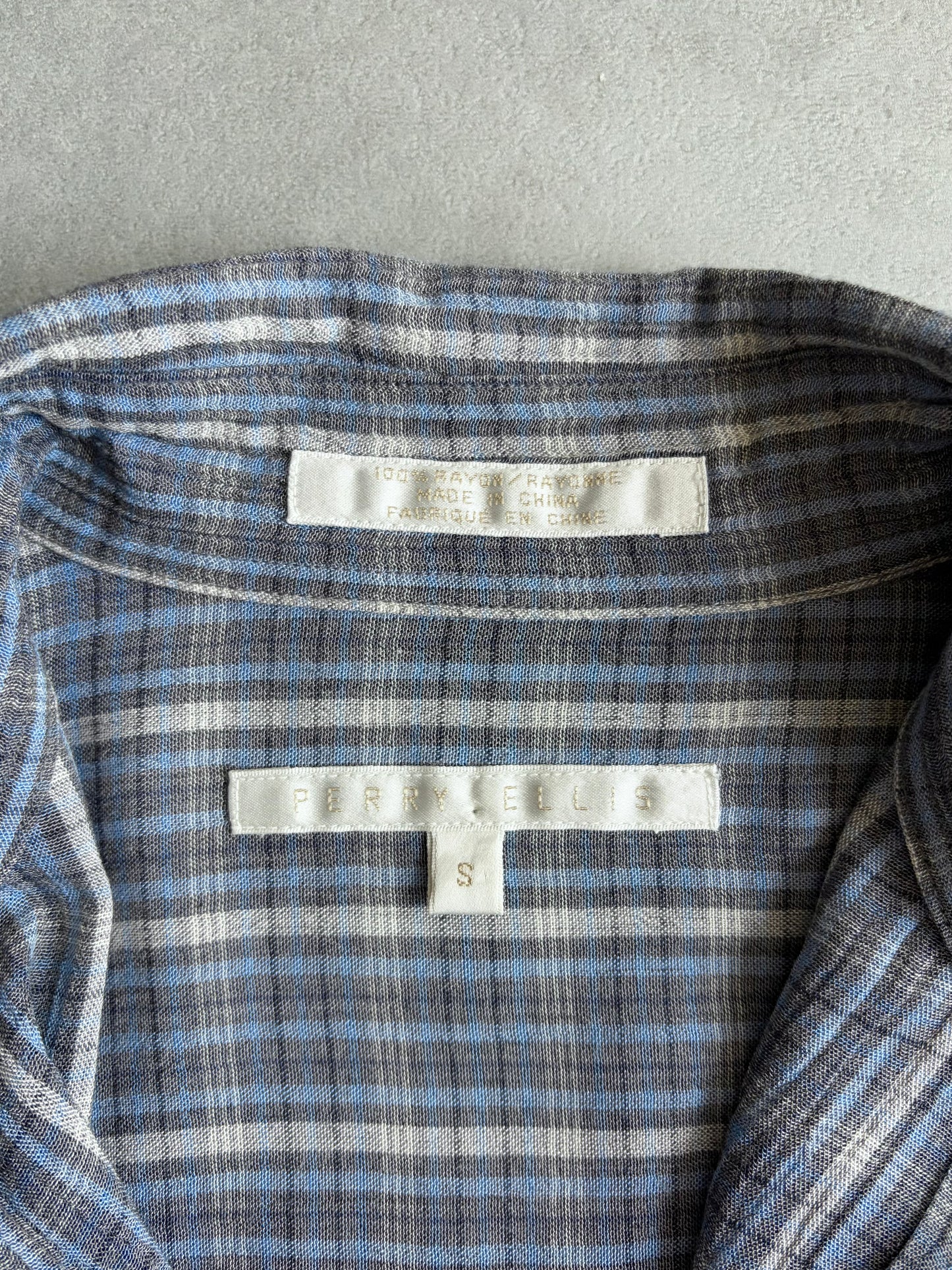 90's PERRY ELLIS rayon shirt