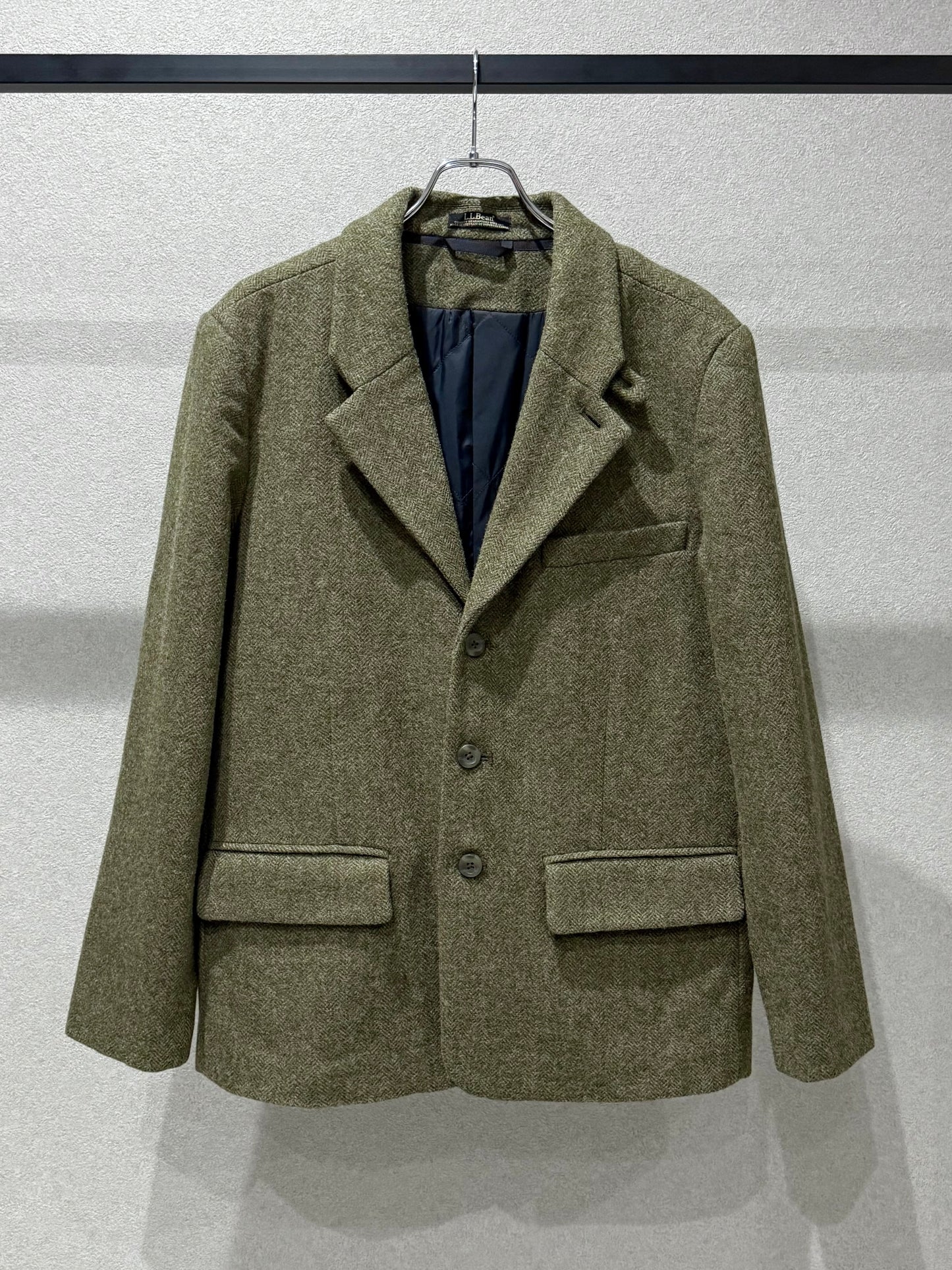 00's L.L.Bean insulation tweed jacket