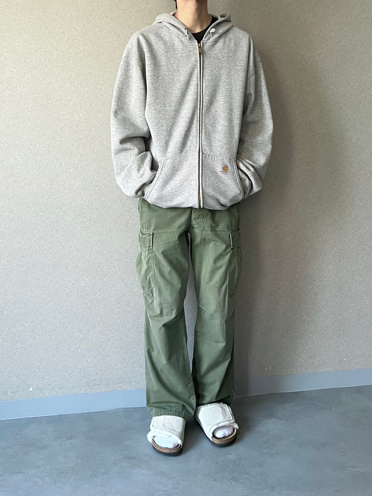 90's〜 carhartt zip up sweat hoodie