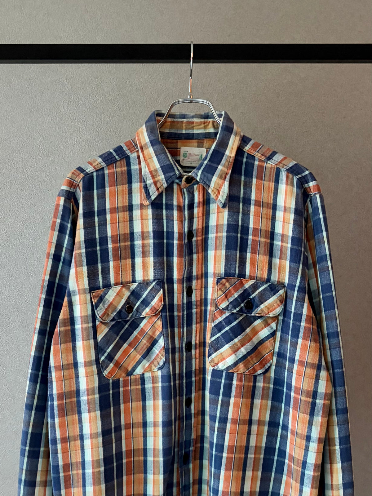 60's FIVE BROTHER flannel shirt