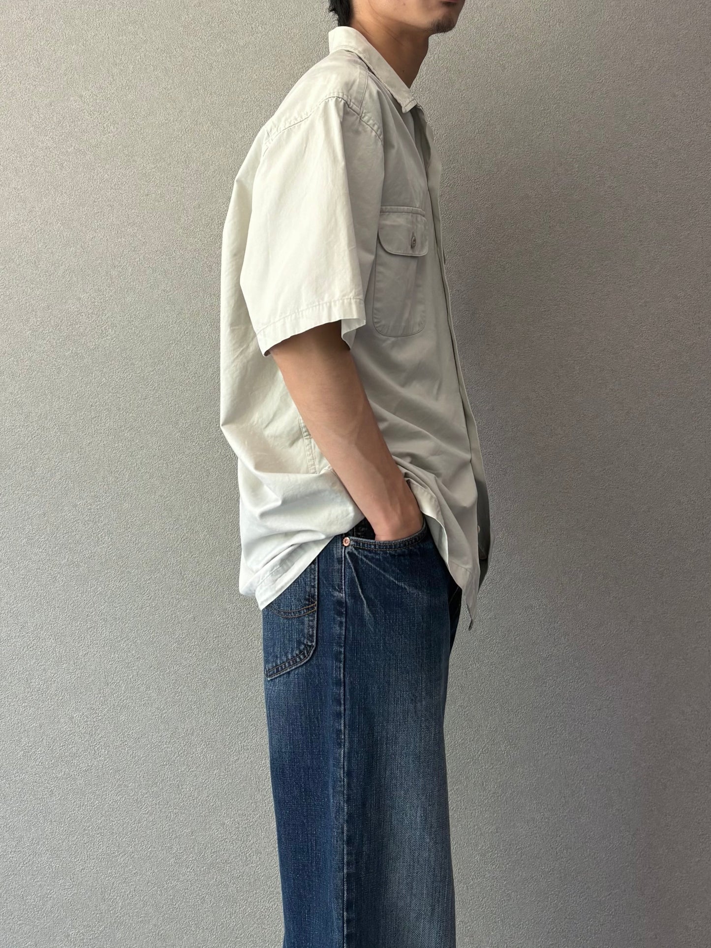 90's Eddie Bauer open collar shirt