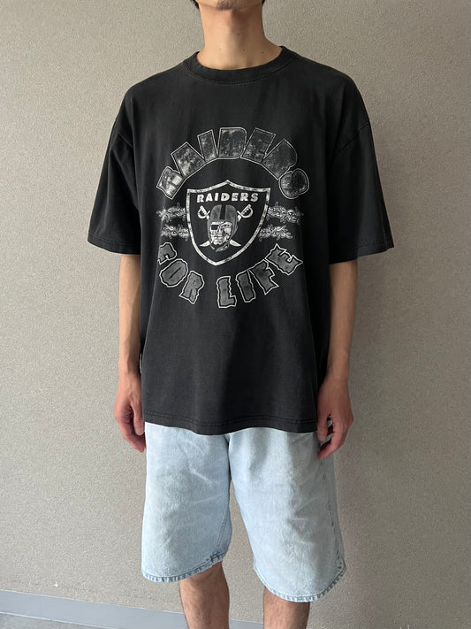 90's NFL RAIDERS print t-shirt