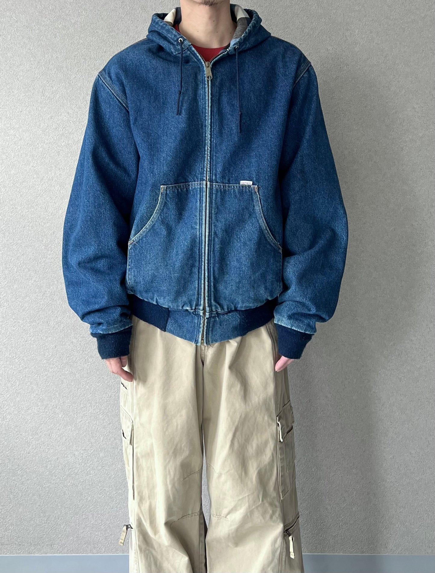 80's carhartt denim work jacket "Made in USA"