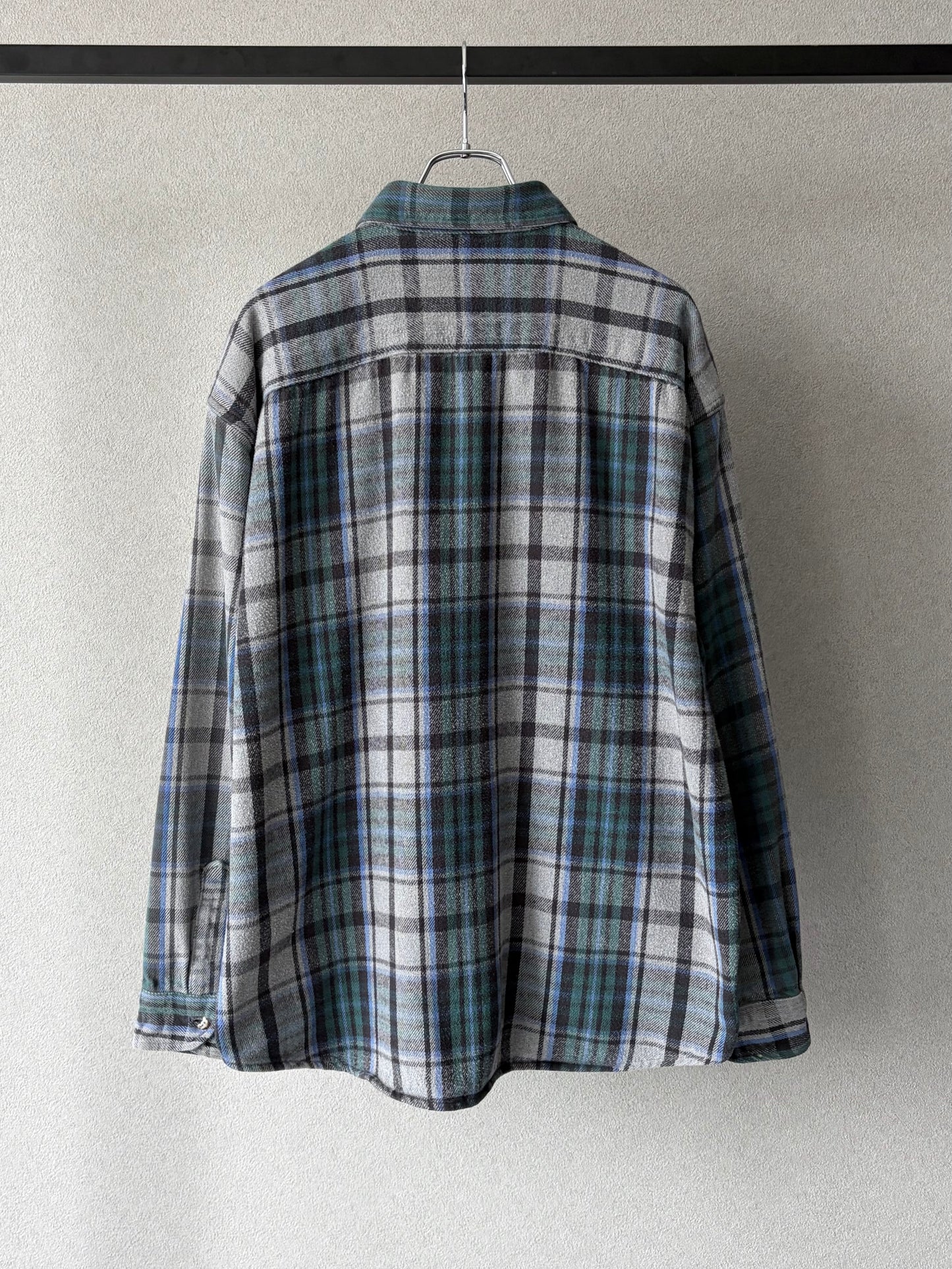 90's ANCHOR BLUE flannel shirt