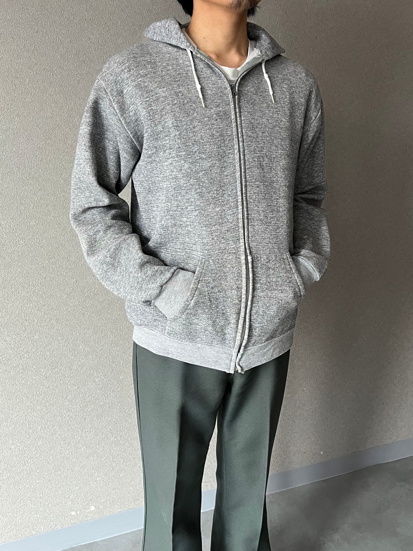 80's UNKNOWN zip up sweat hoodie