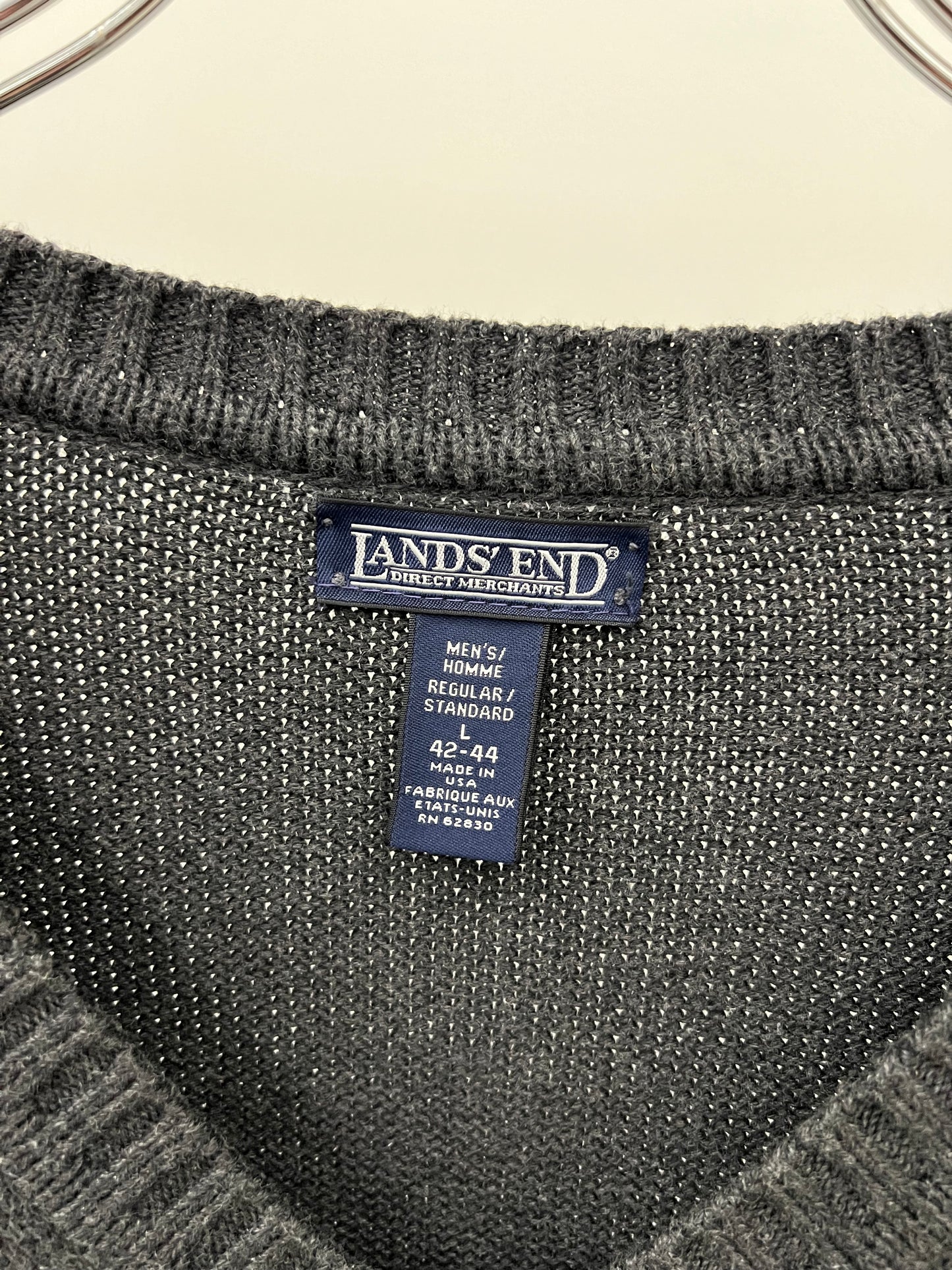 90's LANDS' END cotton knit sweater "Made in USA"