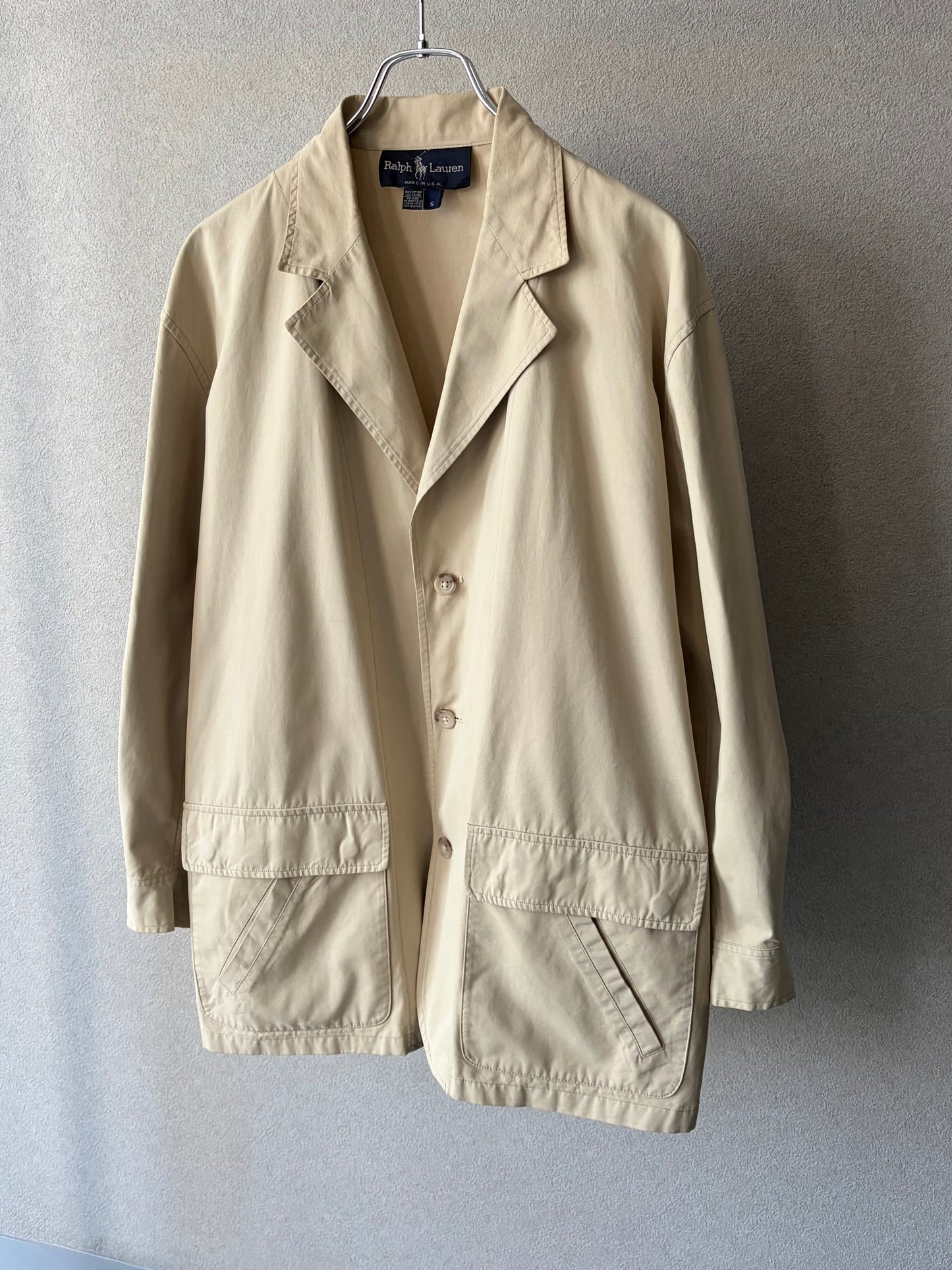 80's Polo Ralph Lauren cotton tailored jacket "Made in USA"