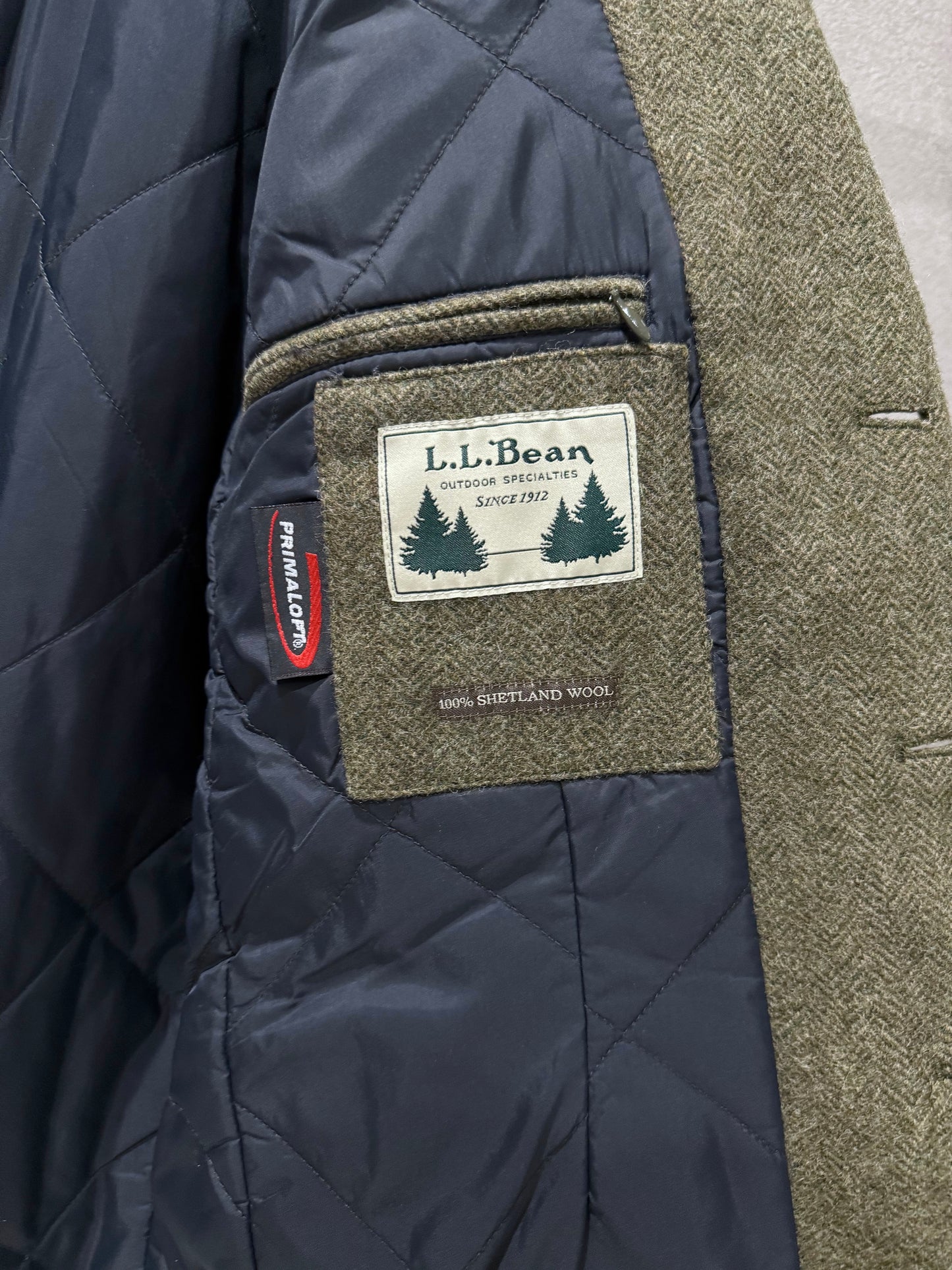 00's L.L.Bean insulation tweed jacket