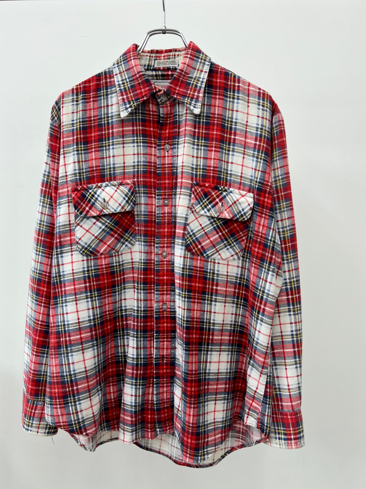 80's compass print flannel shirt