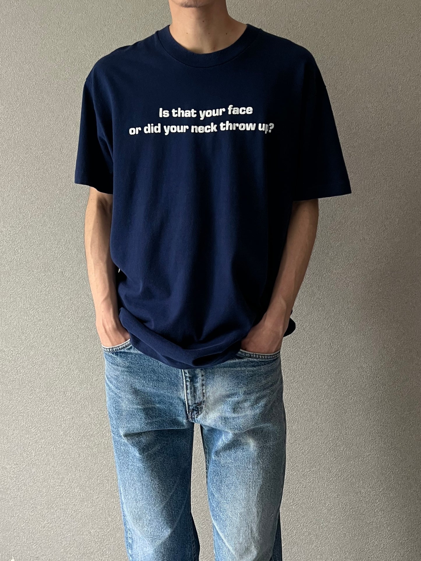 90's UNKNOWN message t-shirt "Made in USA"