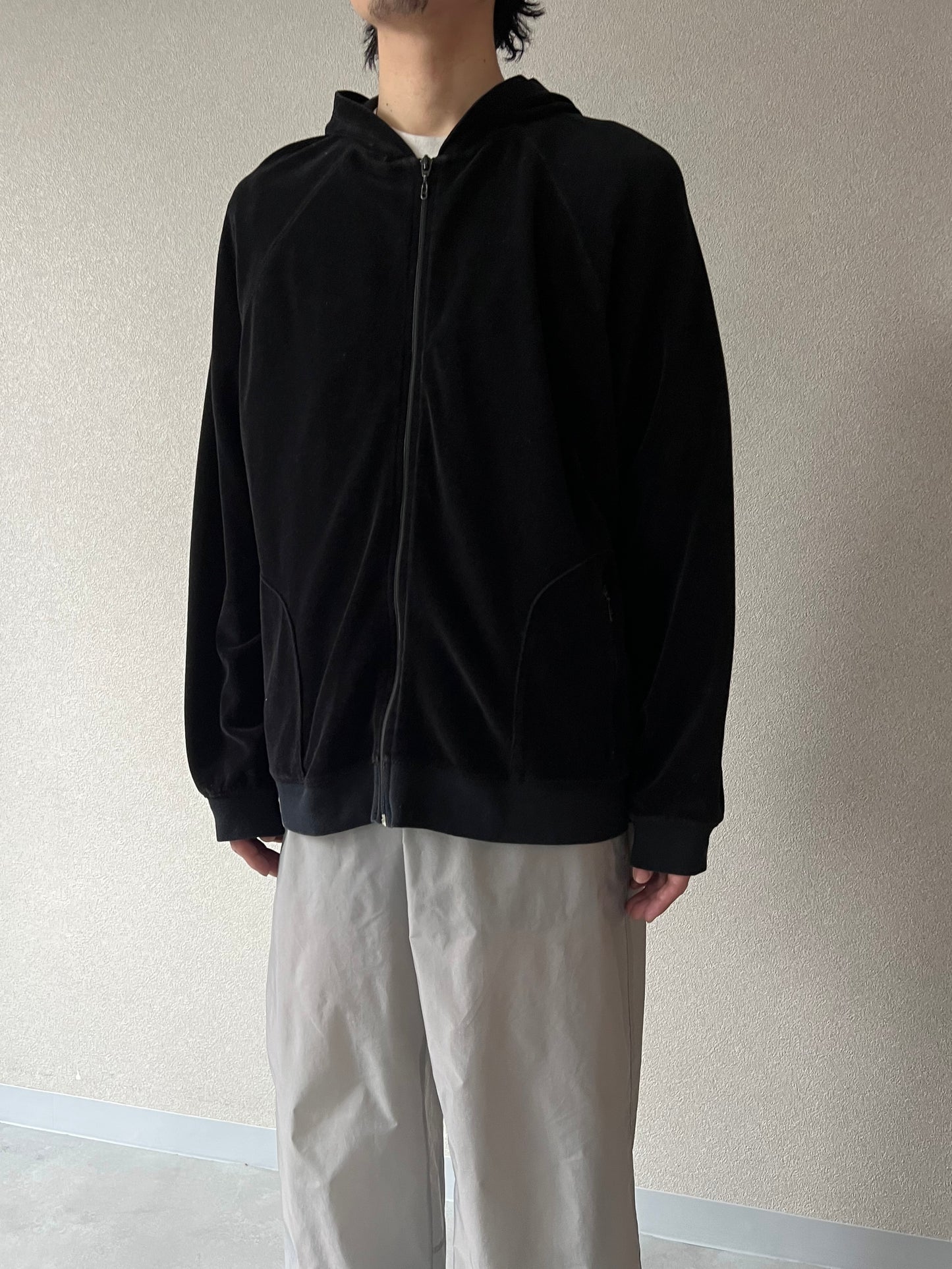 00's mossimo velours hoodie