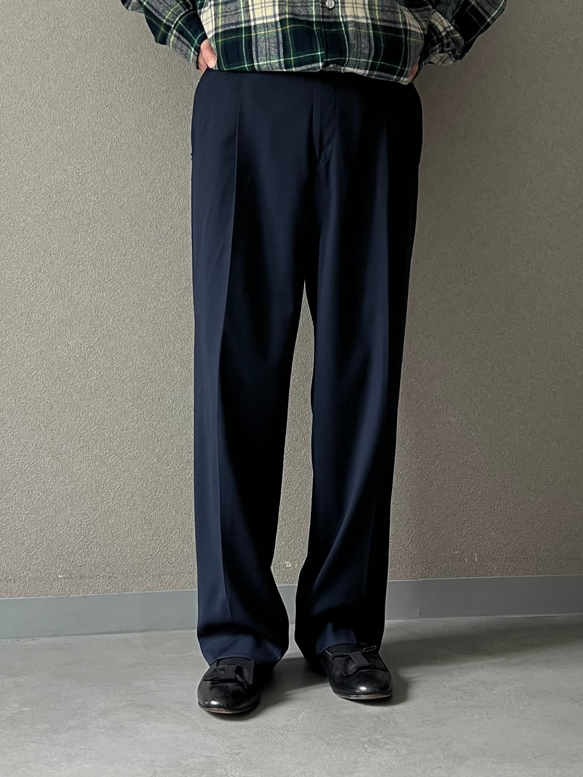 00's DANIEL CREMIEUX × Loro Piana wool slacks