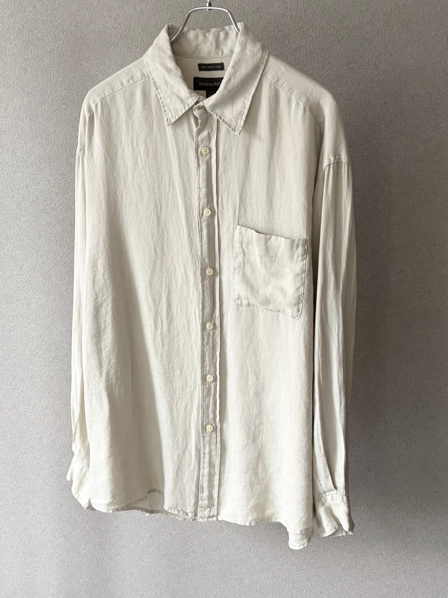 00's BANANA REPUBLIC irish linen shirt