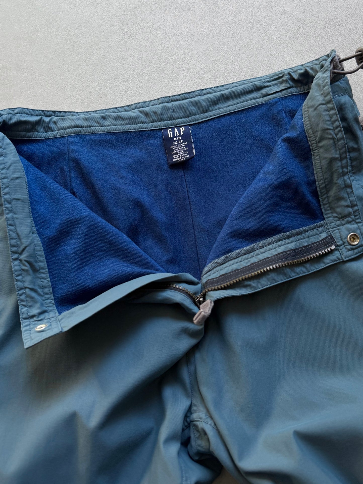 00's GAP fleece lining nylon pants