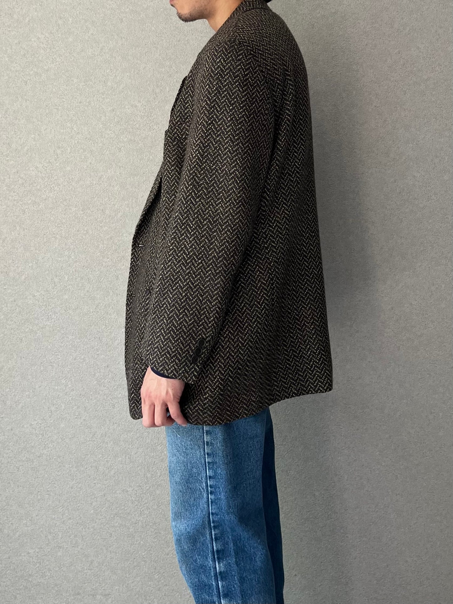 90's Ermeneglido Zegna silk tailored jacket