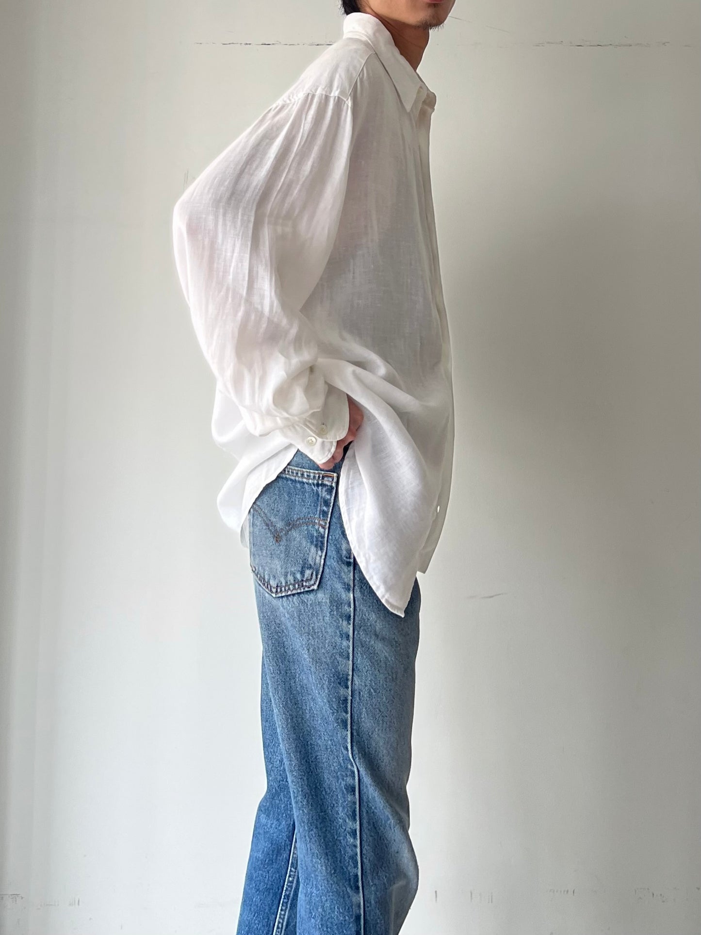 00's BANANA REPUBLIC linen shirt