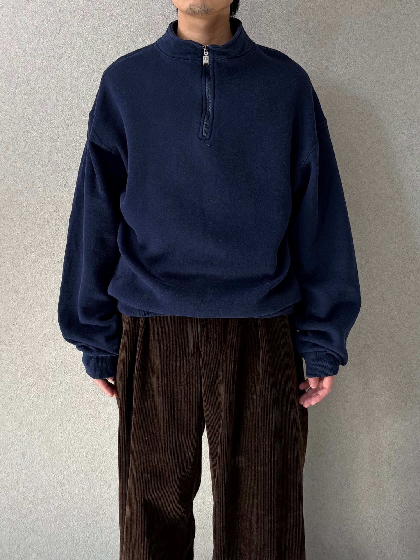 90's RUSSELL half zip sweater