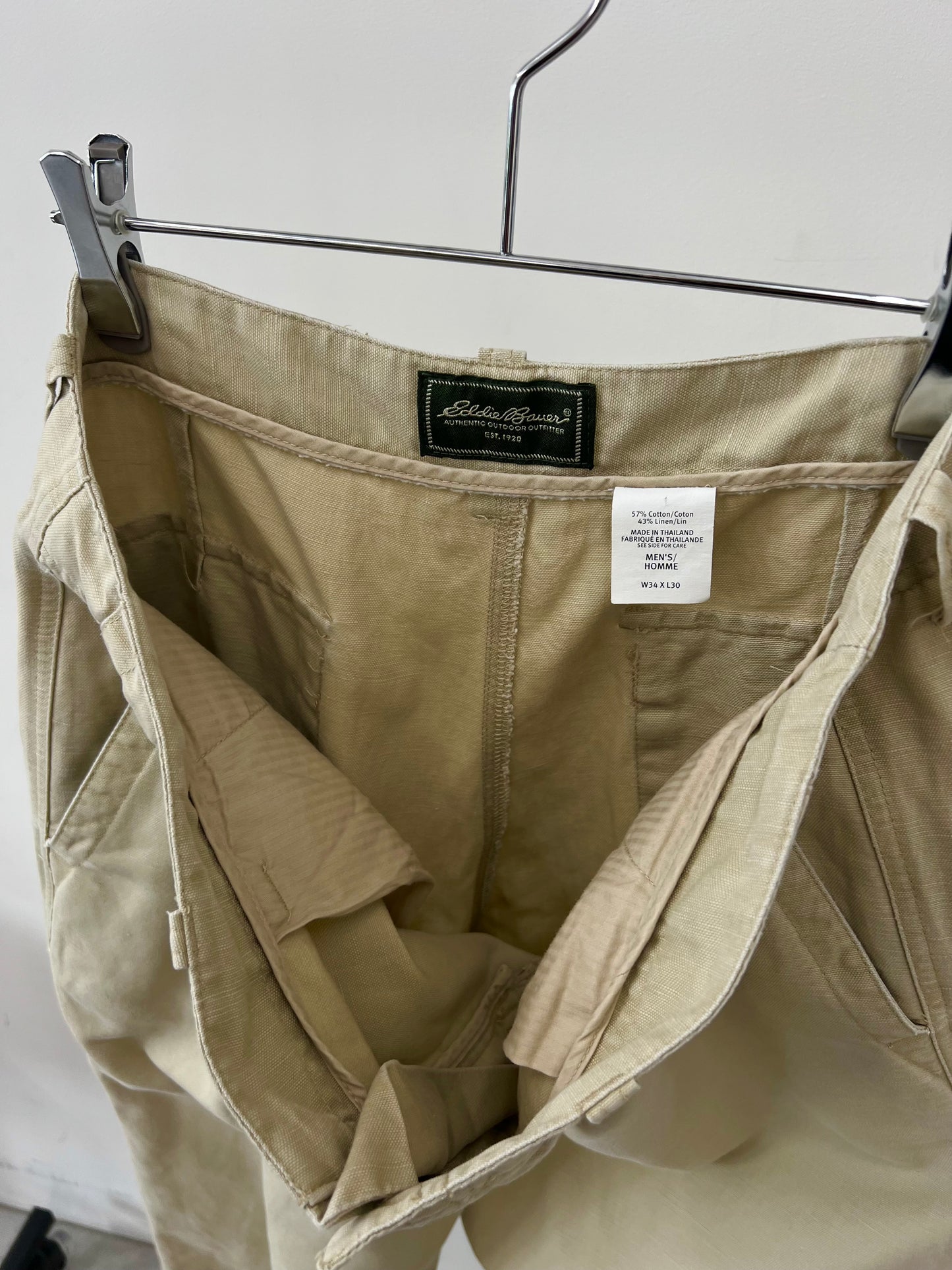 00's Eddie Bauer linen pants