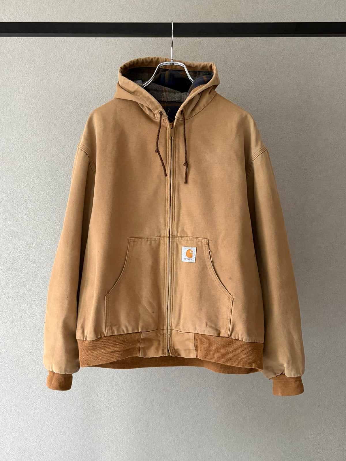 80's carhartt flannel lining work jacket "Made in USA"