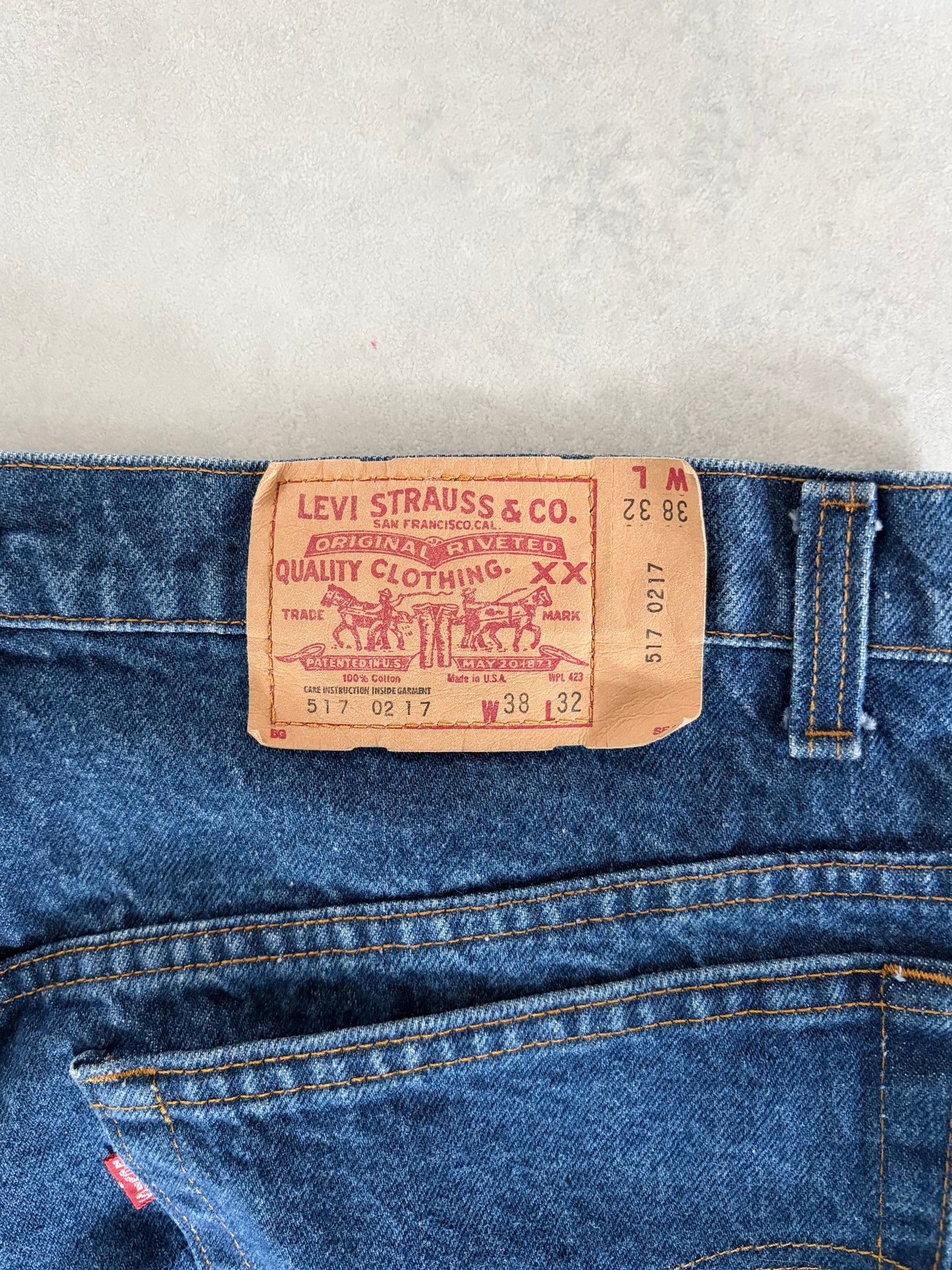 80's Levi's 517 denim pants "Made in USA"