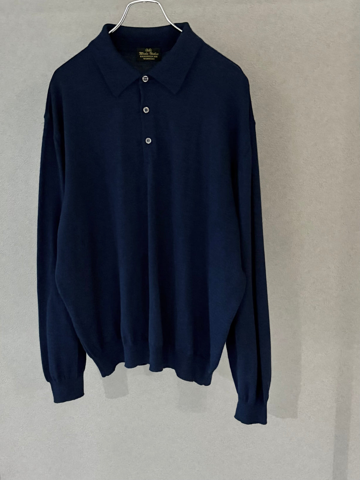 90's Moda Italia knit polo shirt "Made in ITALY"