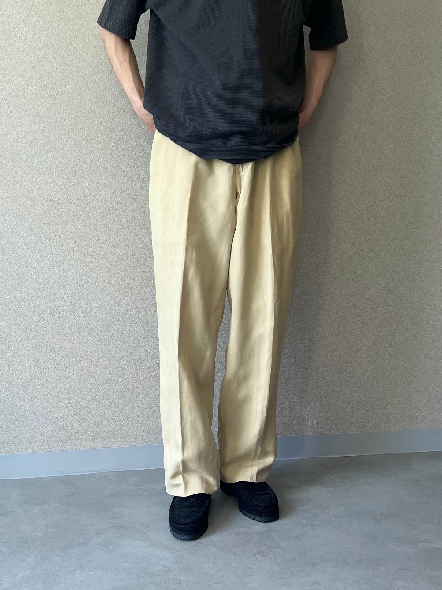 90's Polo Ralph Lauren silk×linen slacks