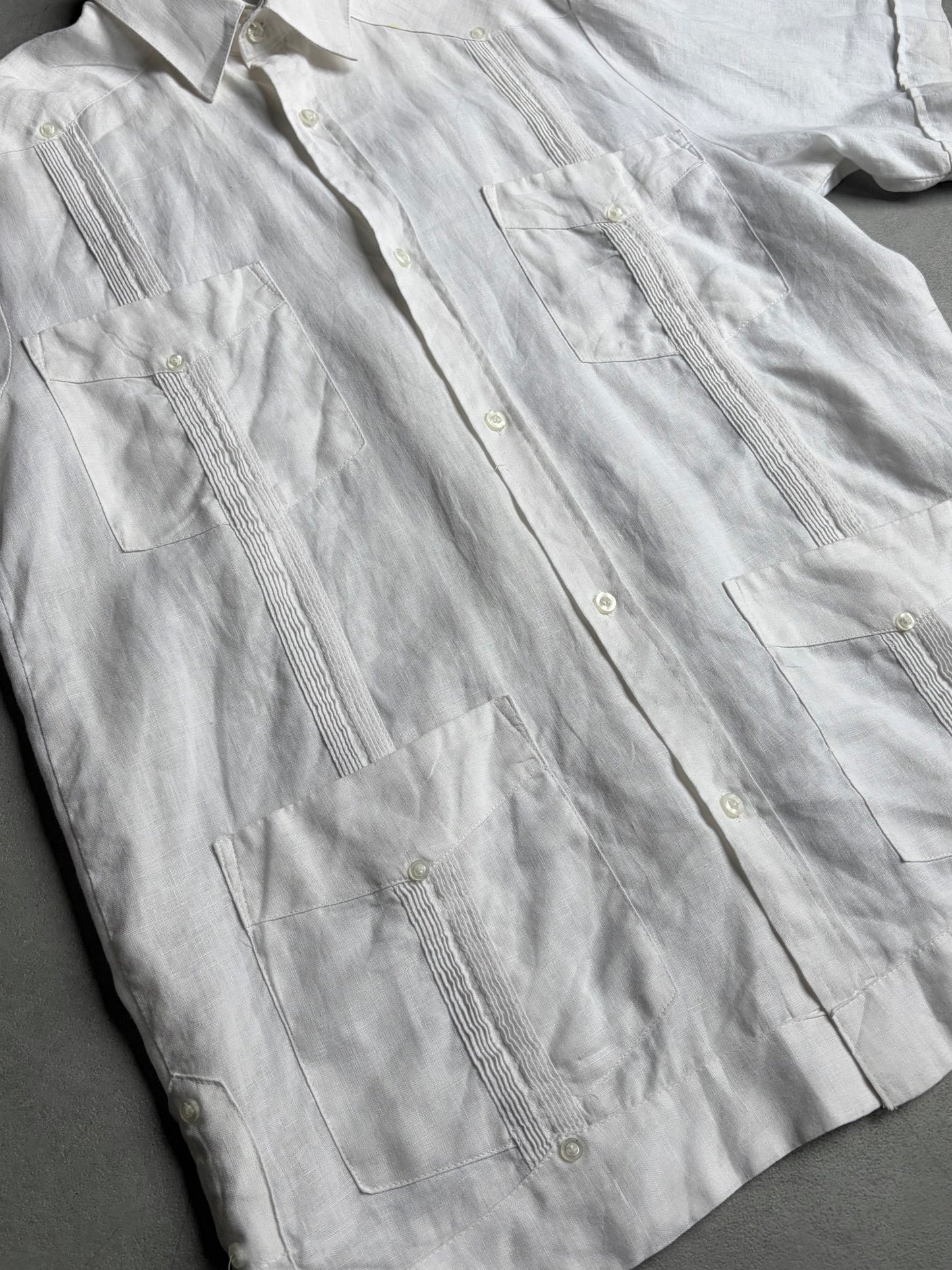 90's MY CUBAN STORE linen guayabera shirt